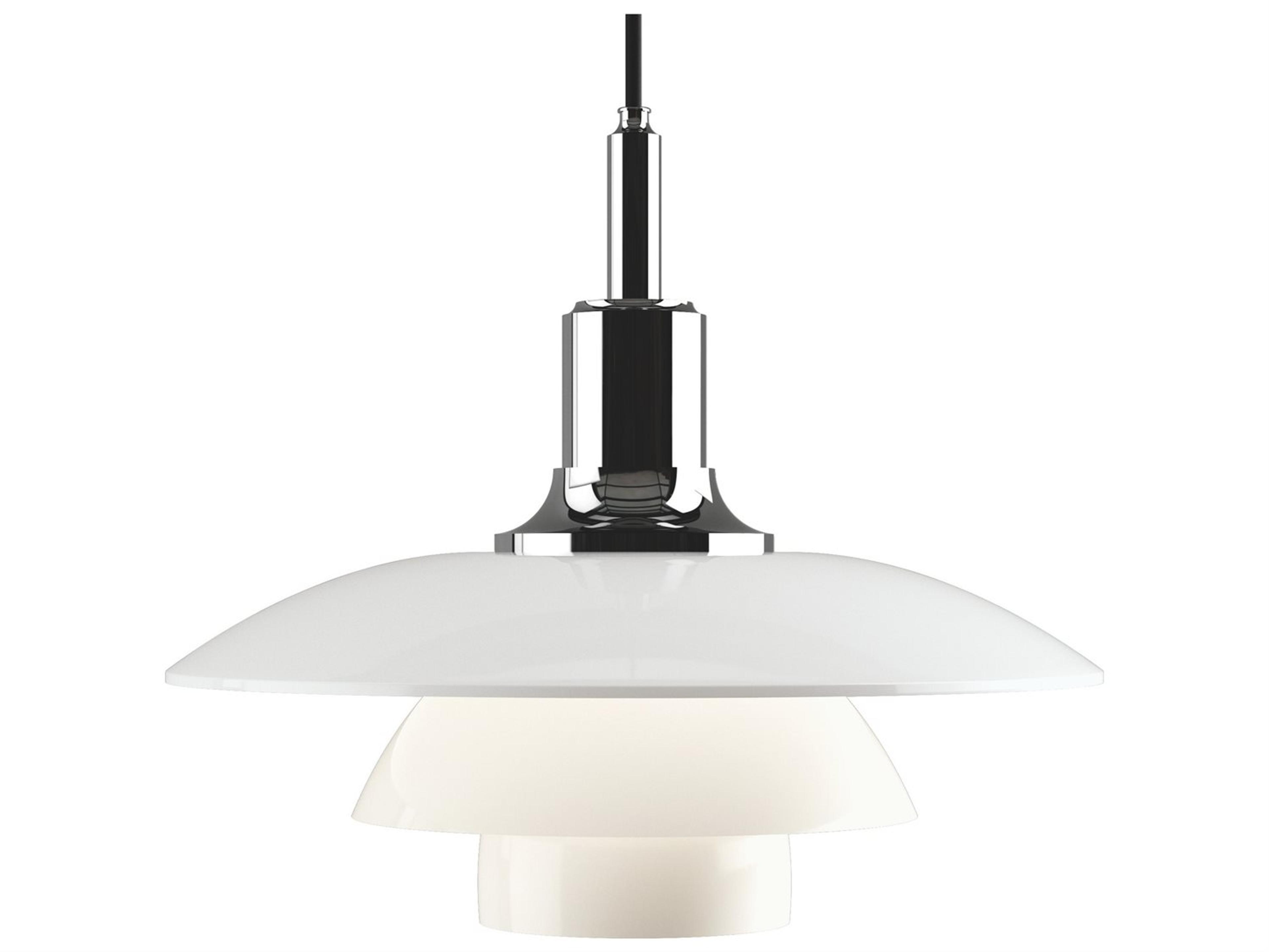 Louis Poulsen PH-3/3 1-Light Chrome LED Tiered Mini Pendant