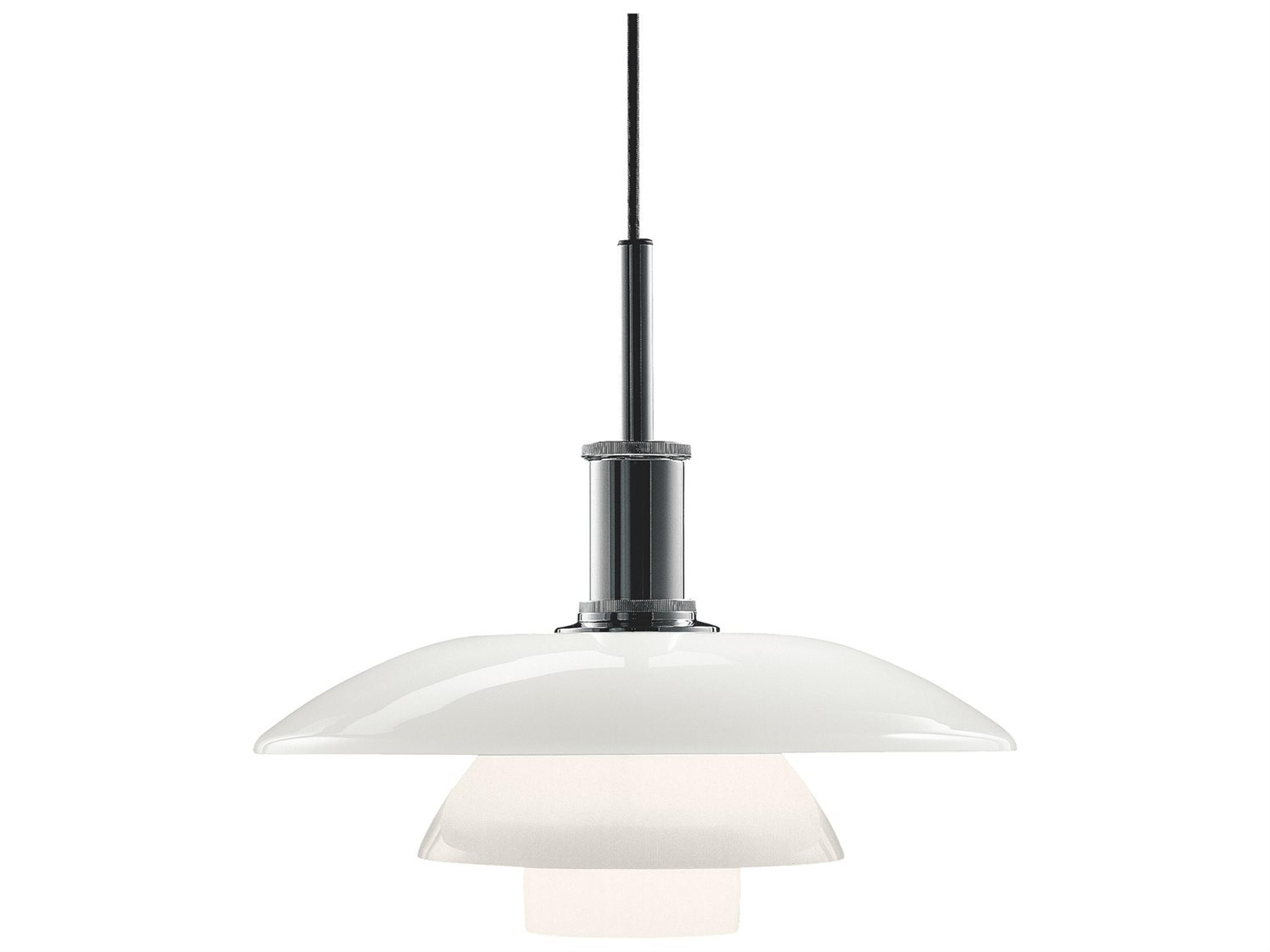 Louis Poulsen Ph 1-Light Chrome LED Tiered Pendant