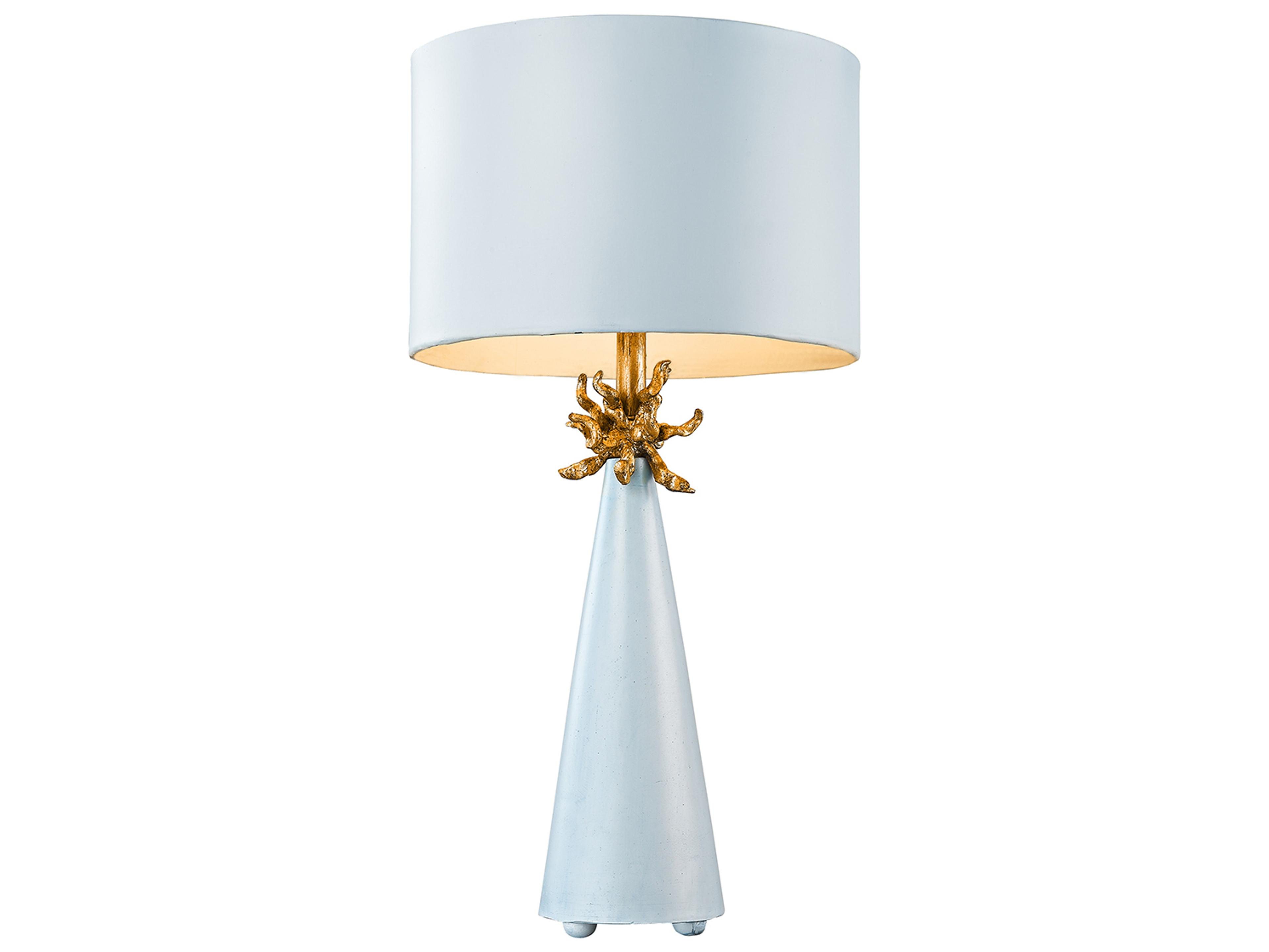 Lucas McKearn Neo Le Ciel Blue Gold Leaf Buffet Lamp