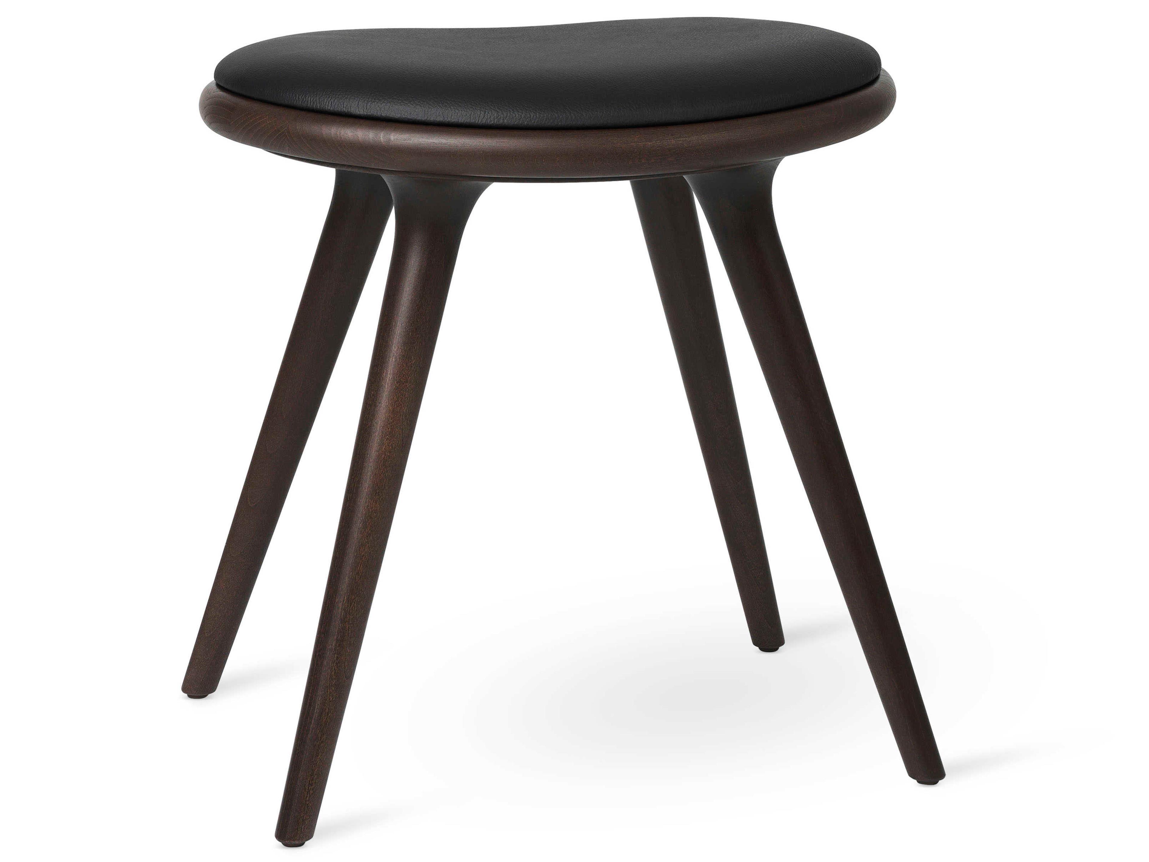 Mater Space Leather Brown Upholstered Side Dining Chair