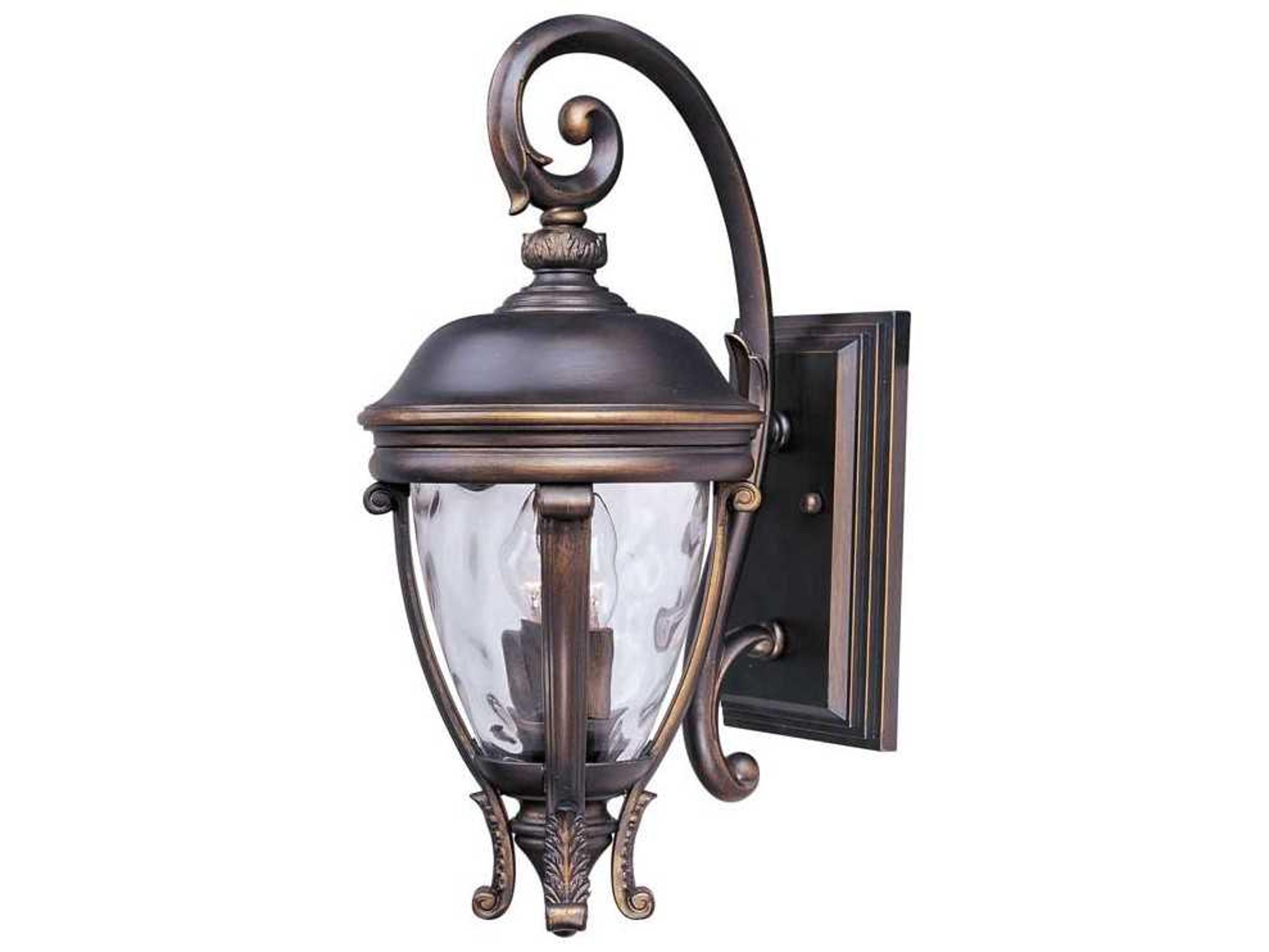 Camden & Water Glass Outdoor Wall Light