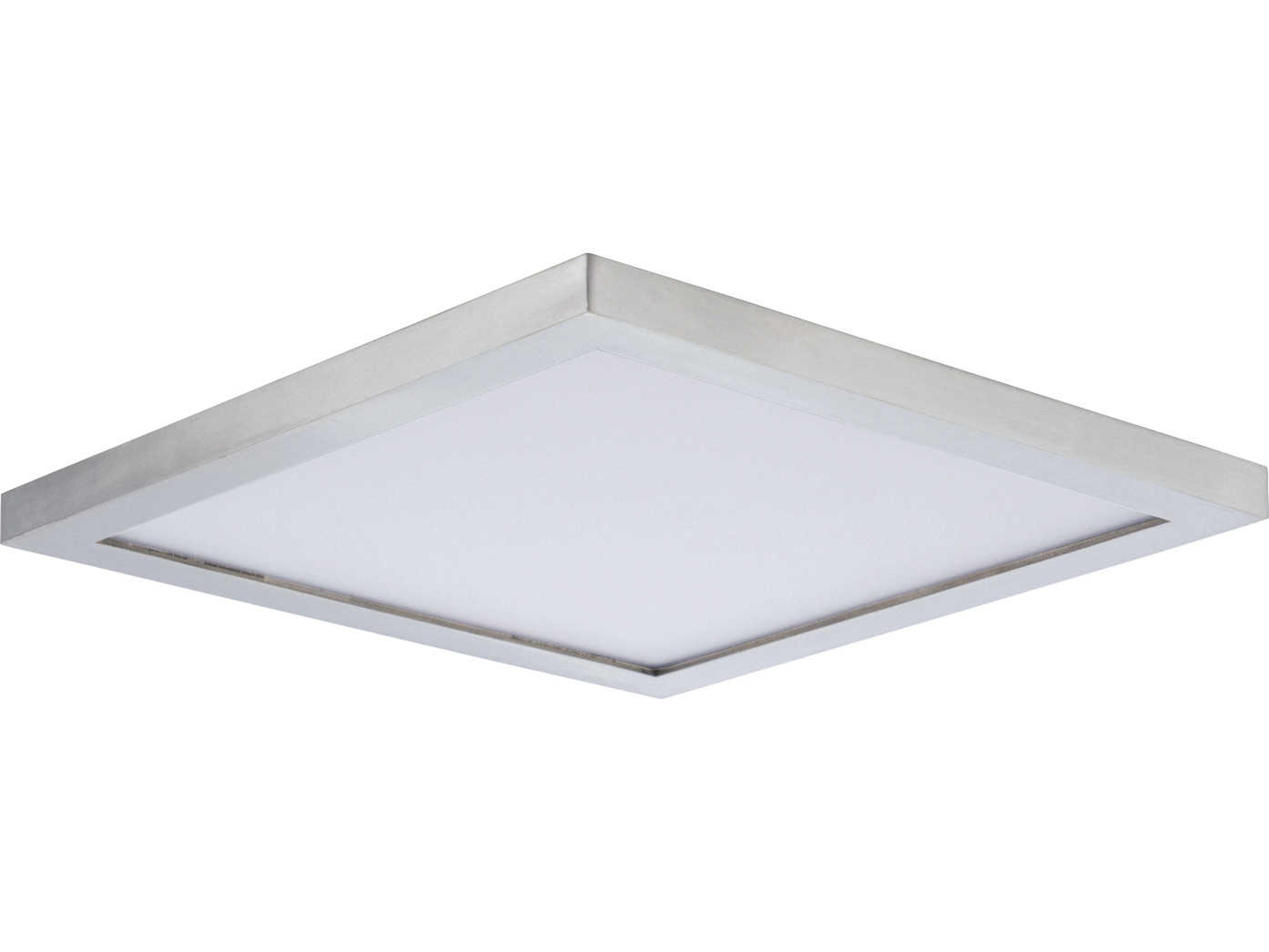 Maxim Lighting Chip 1-Light Silver LED Geometric Flush Mount