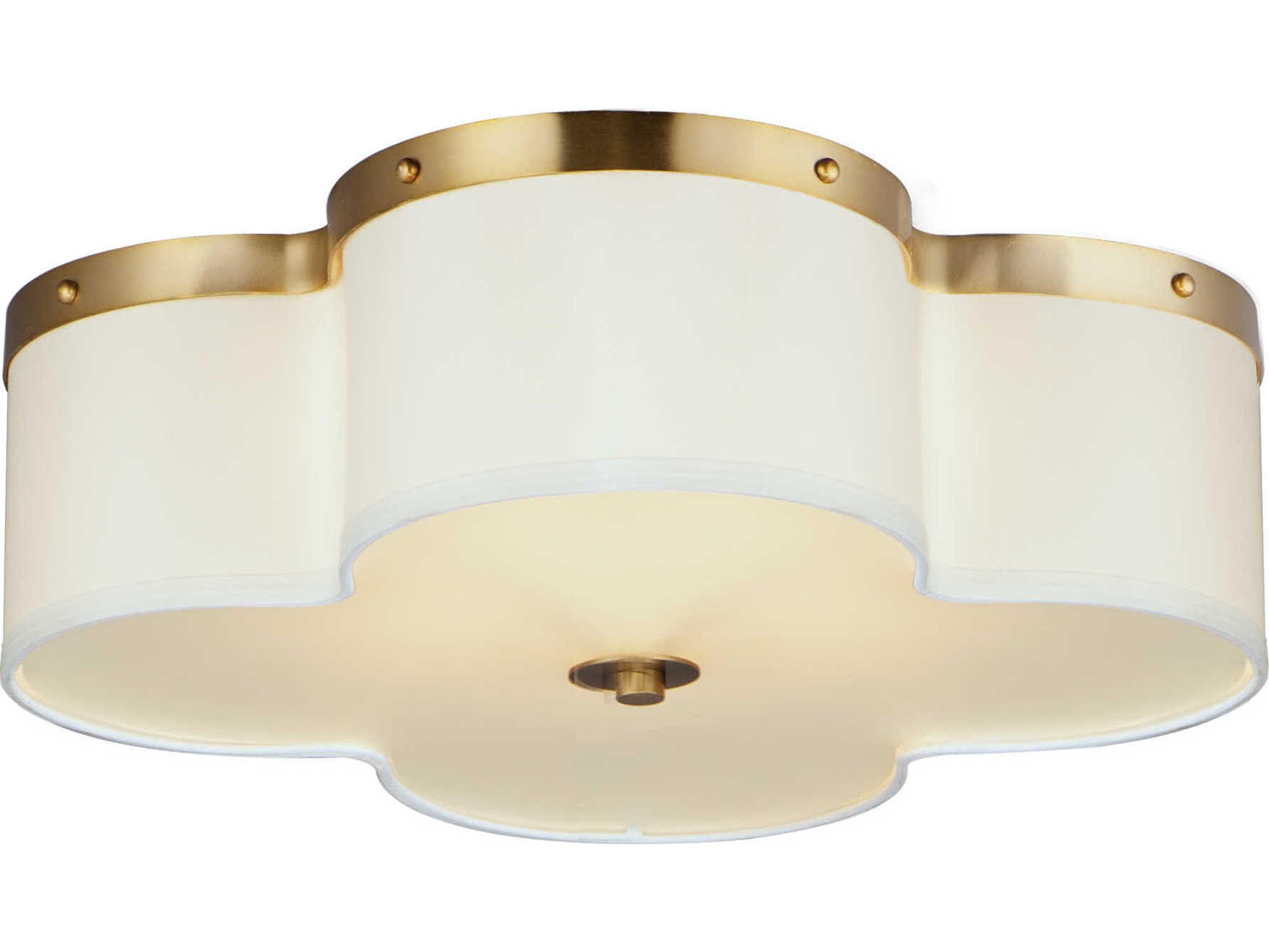 Maxim Lighting Clover 4-Light Satin Brass Flush Mount