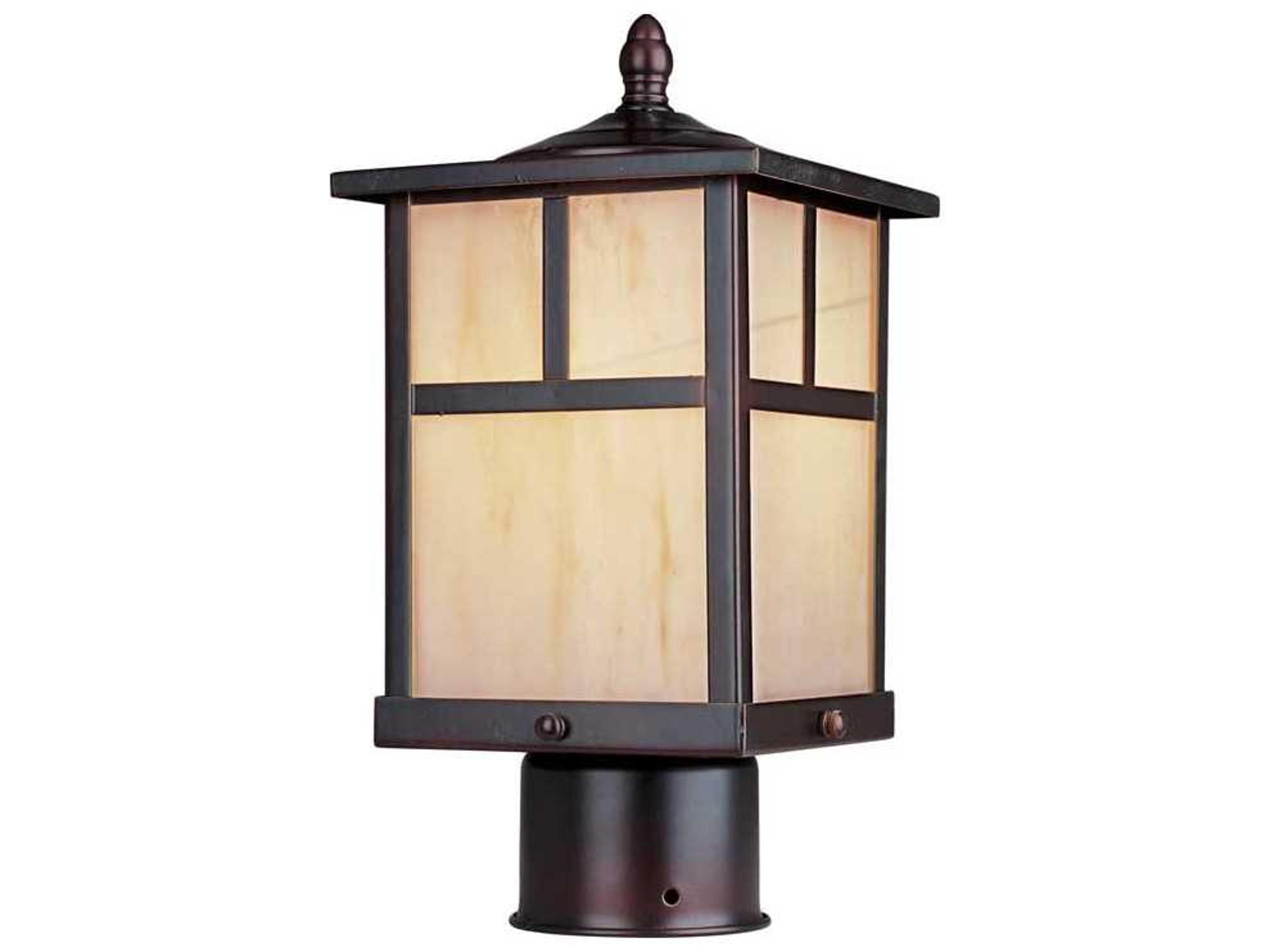 Maxim Lighting Coldwater & Honey Glass Incandescent Outdoor Post Light