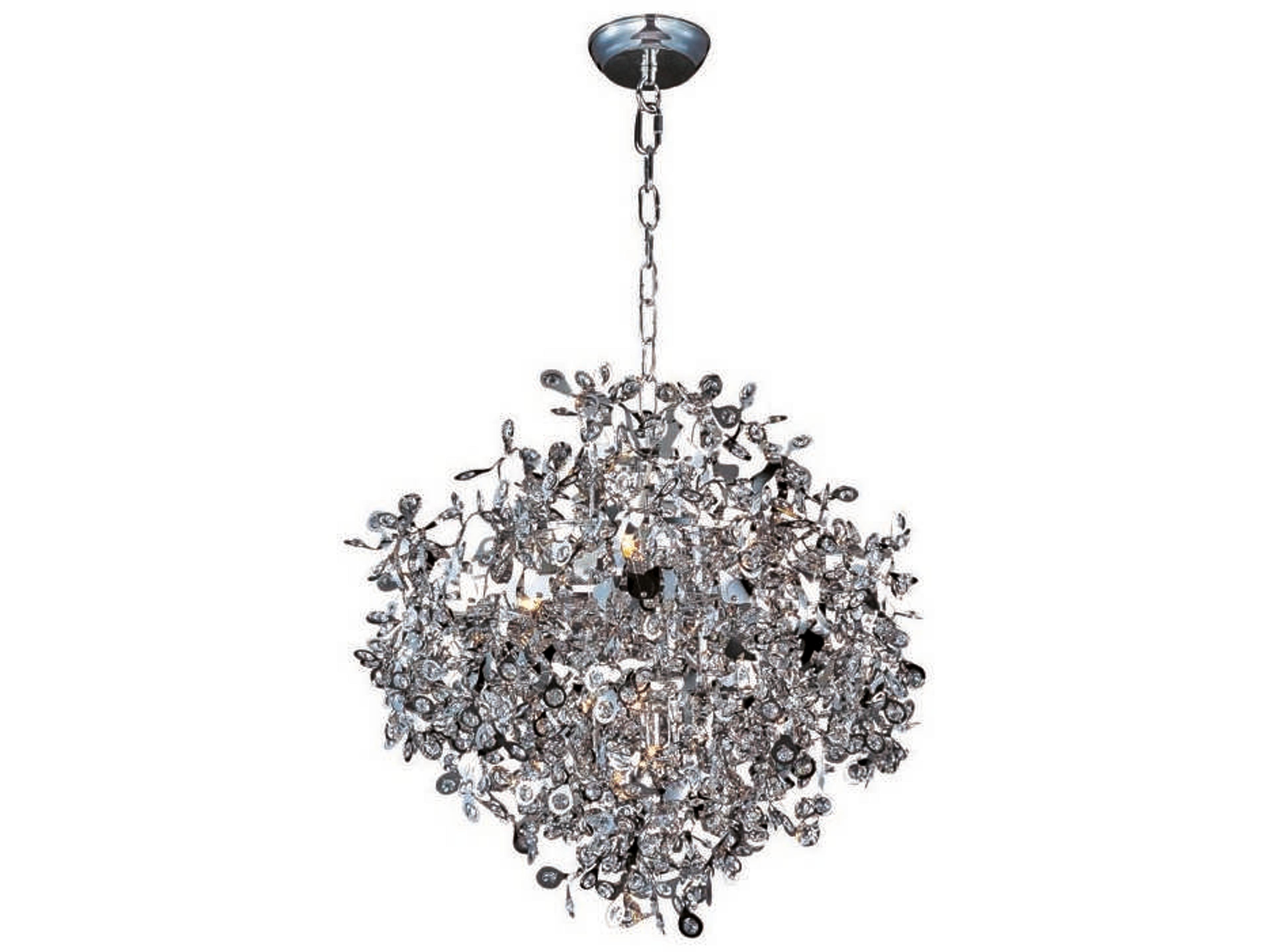 Maxim Lighting Comet 1-Light Polished Chrome Crystal Glass Pendant