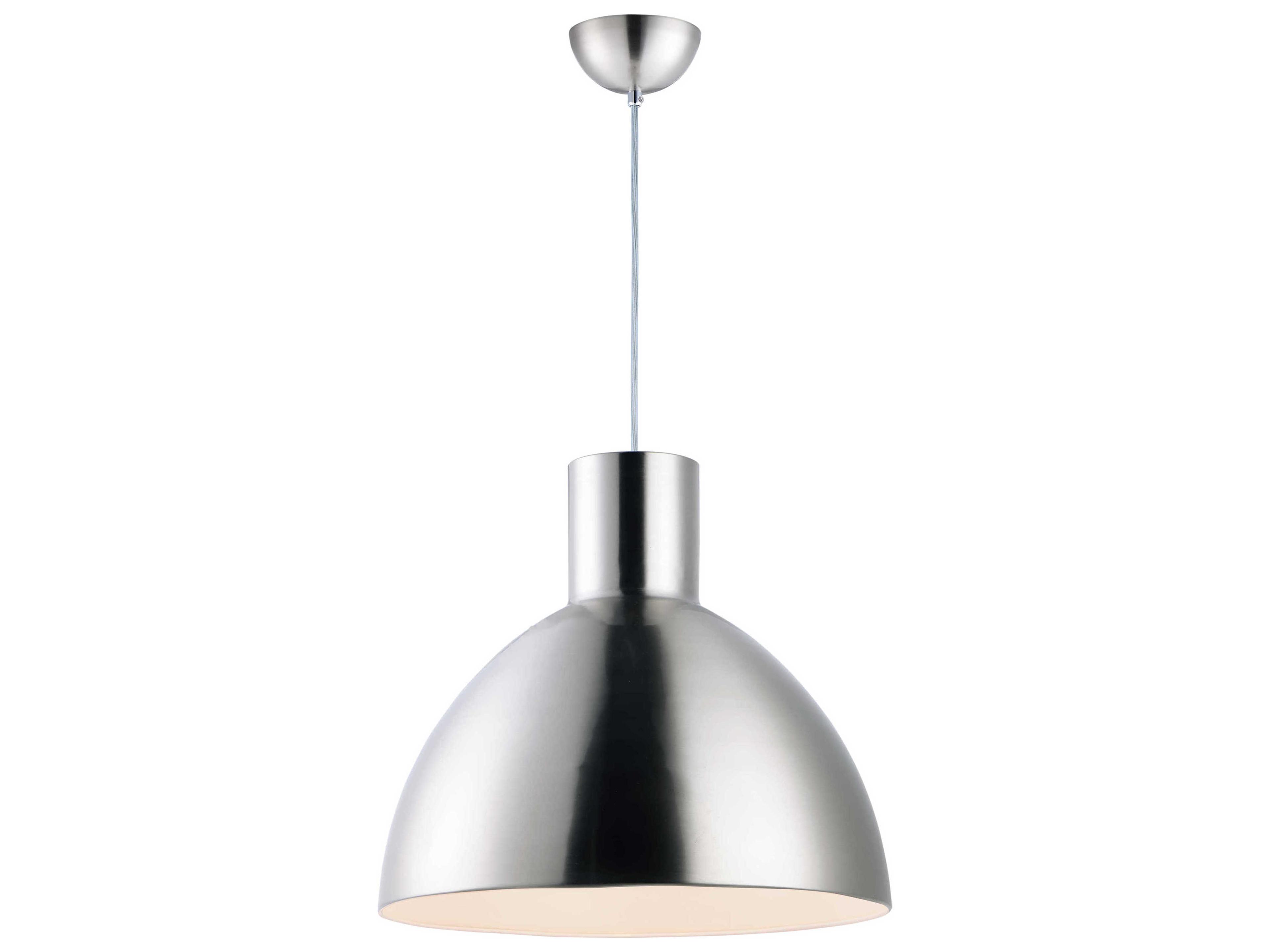 Maxim Lighting Cora 1-Light Satin Nickel Bell Pendant