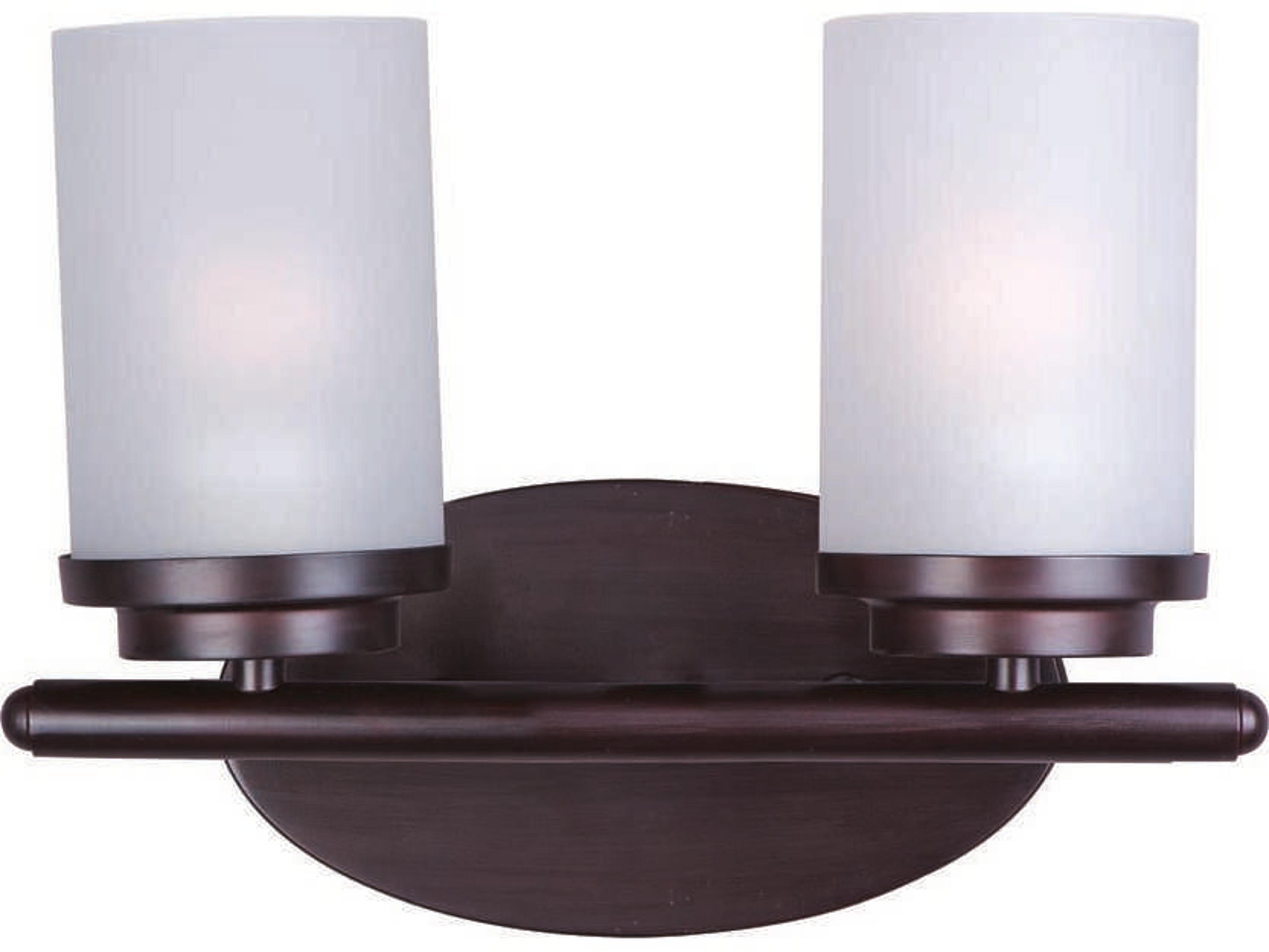 Maxim Lighting Corona 2-Light Oil Rubbed Bronze Glass Vanity Light