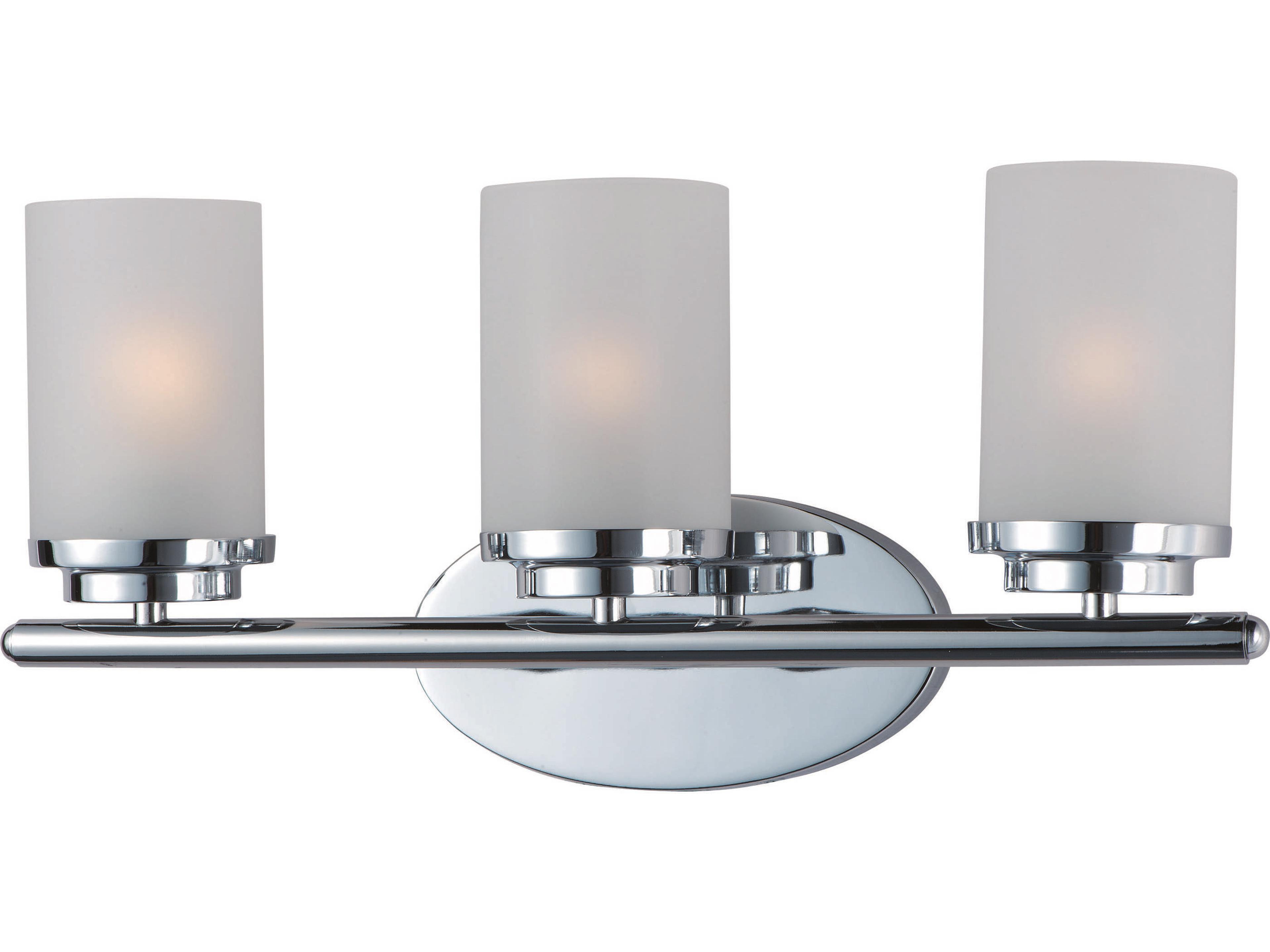 Maxim Lighting Corona Polished Chrome Glass Vanity Light