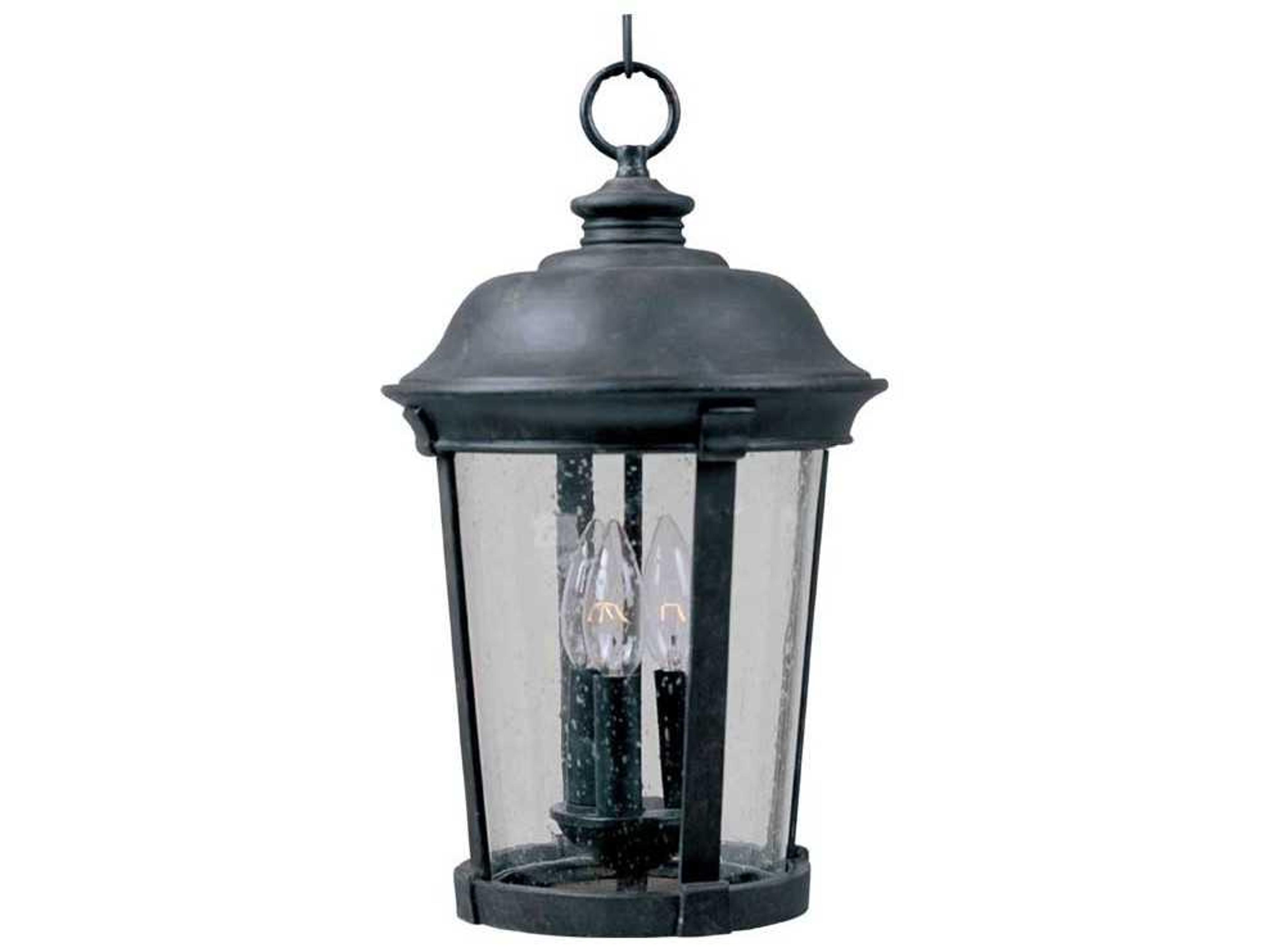 Dover DC & Seedy Glass 3 - Light Incandescent Outdoor Hanging Light