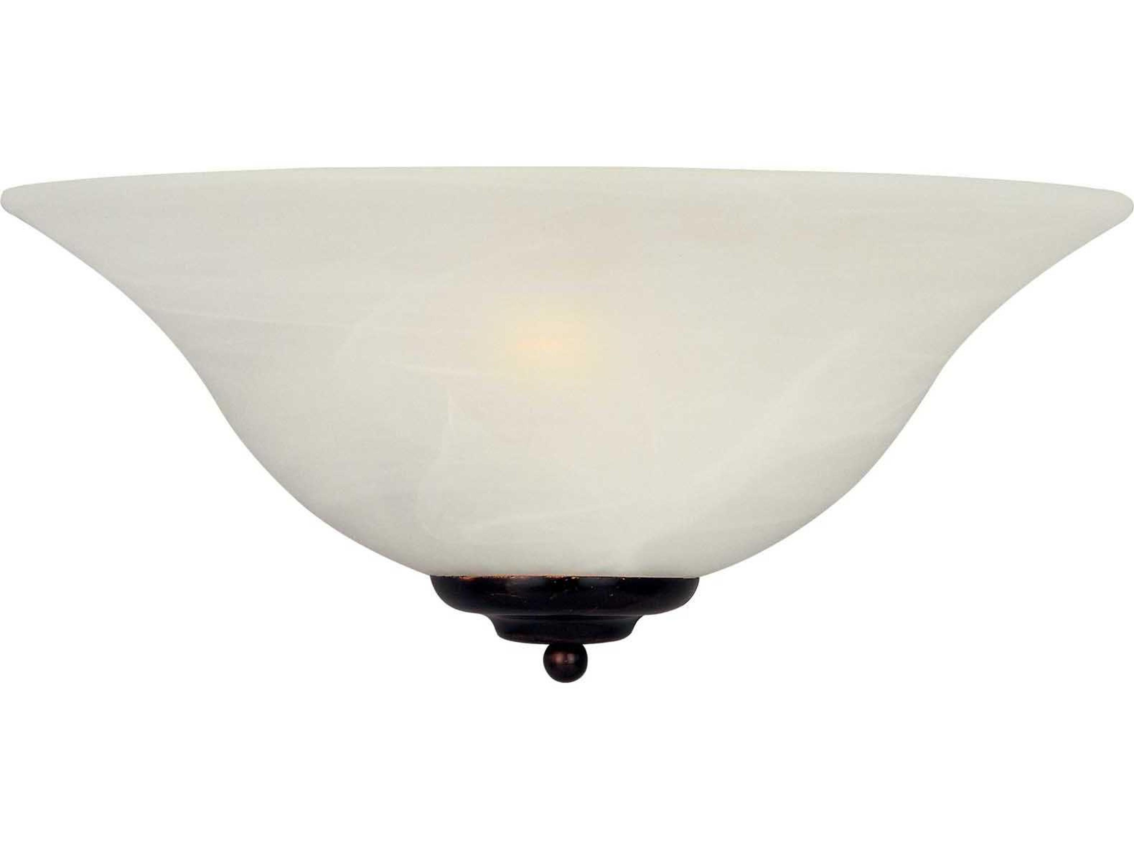 Maxim Lighting Essentials 1-Light Oil Rubbed Bronze Glass Wall Sconce