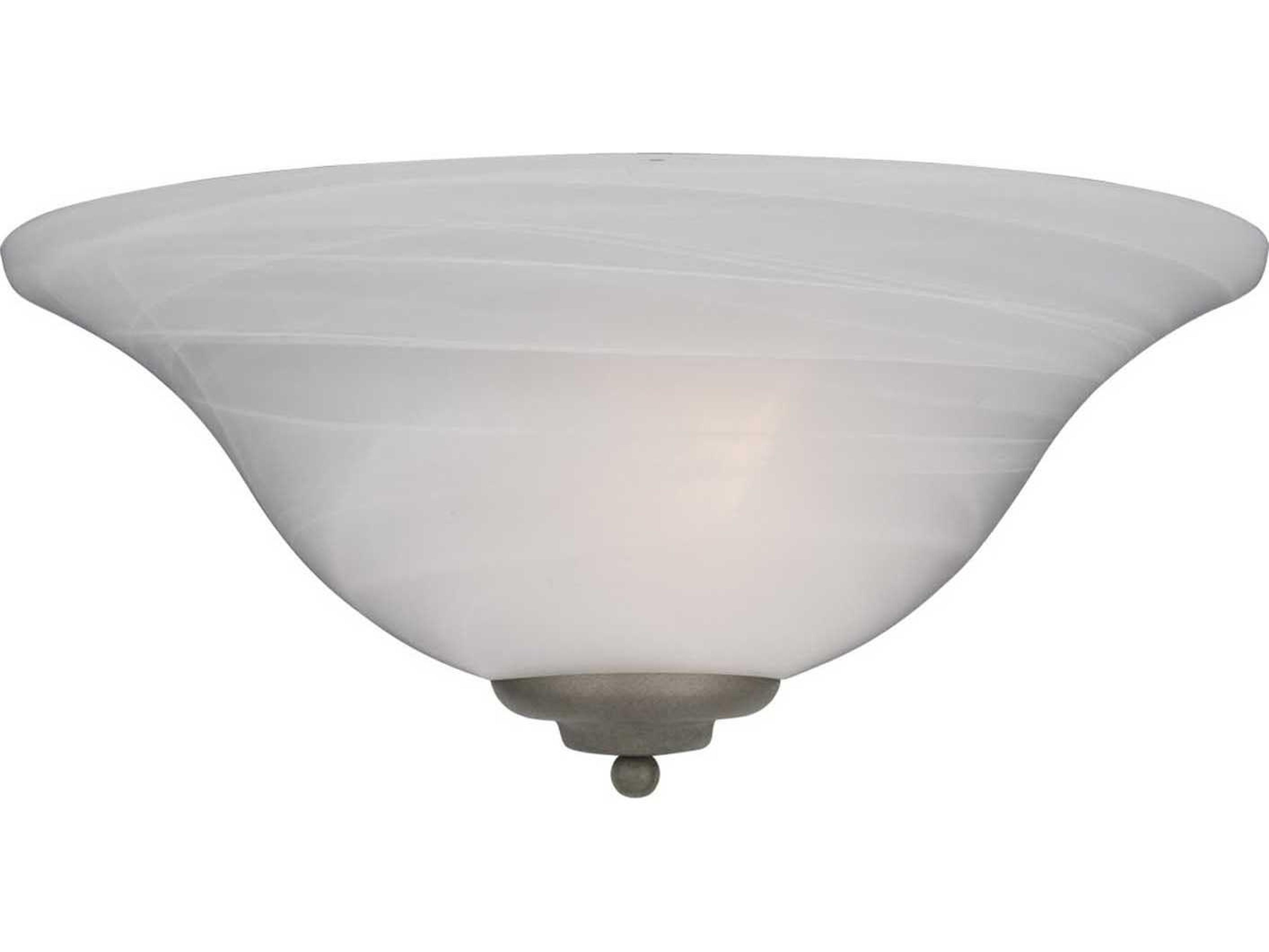 Maxim Lighting Essentials 1-Light Pewter Glass Wall Sconce