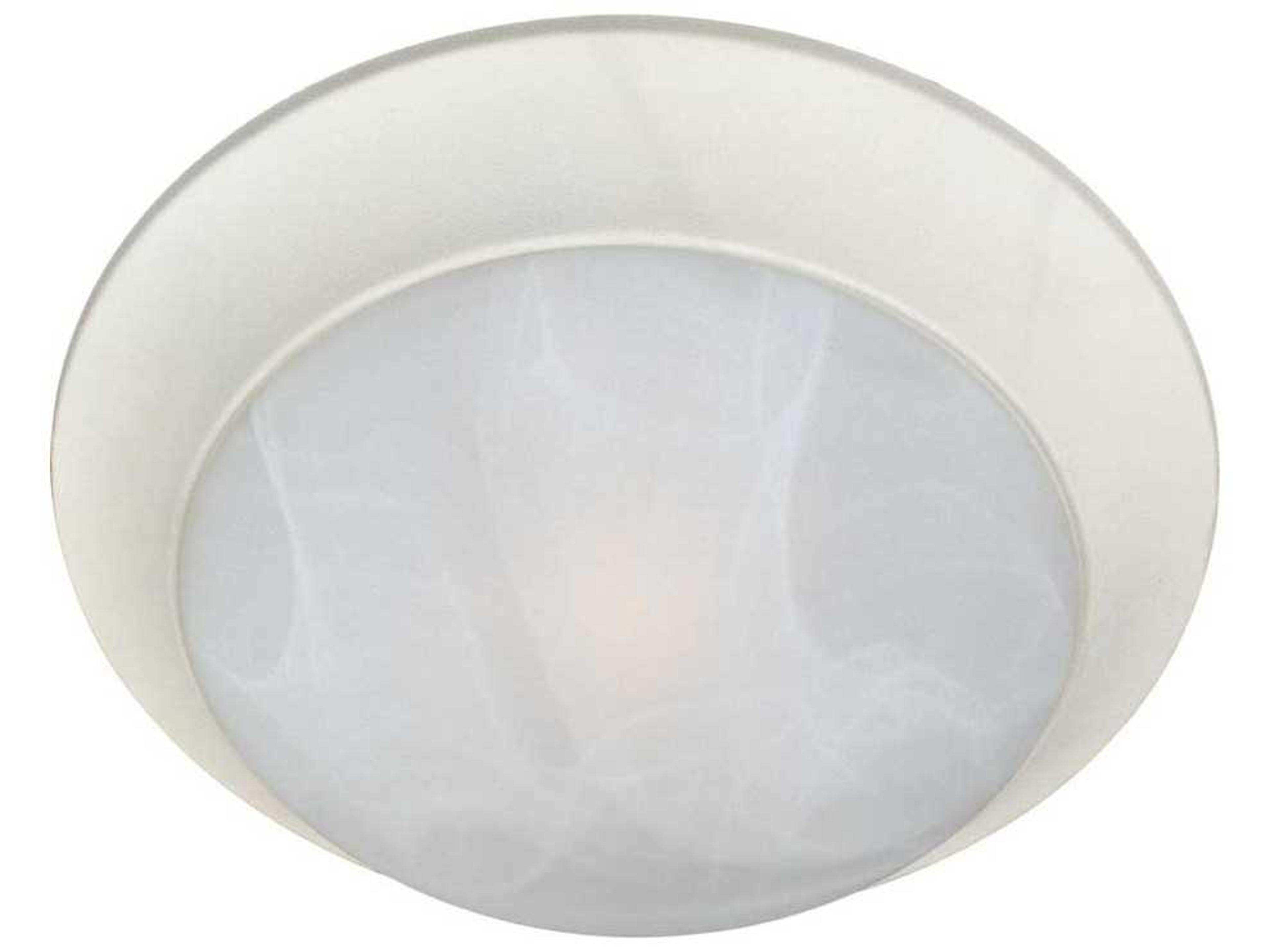 Maxim Lighting Essentials 3-Light Textured White Glass Bowl Flush Mount