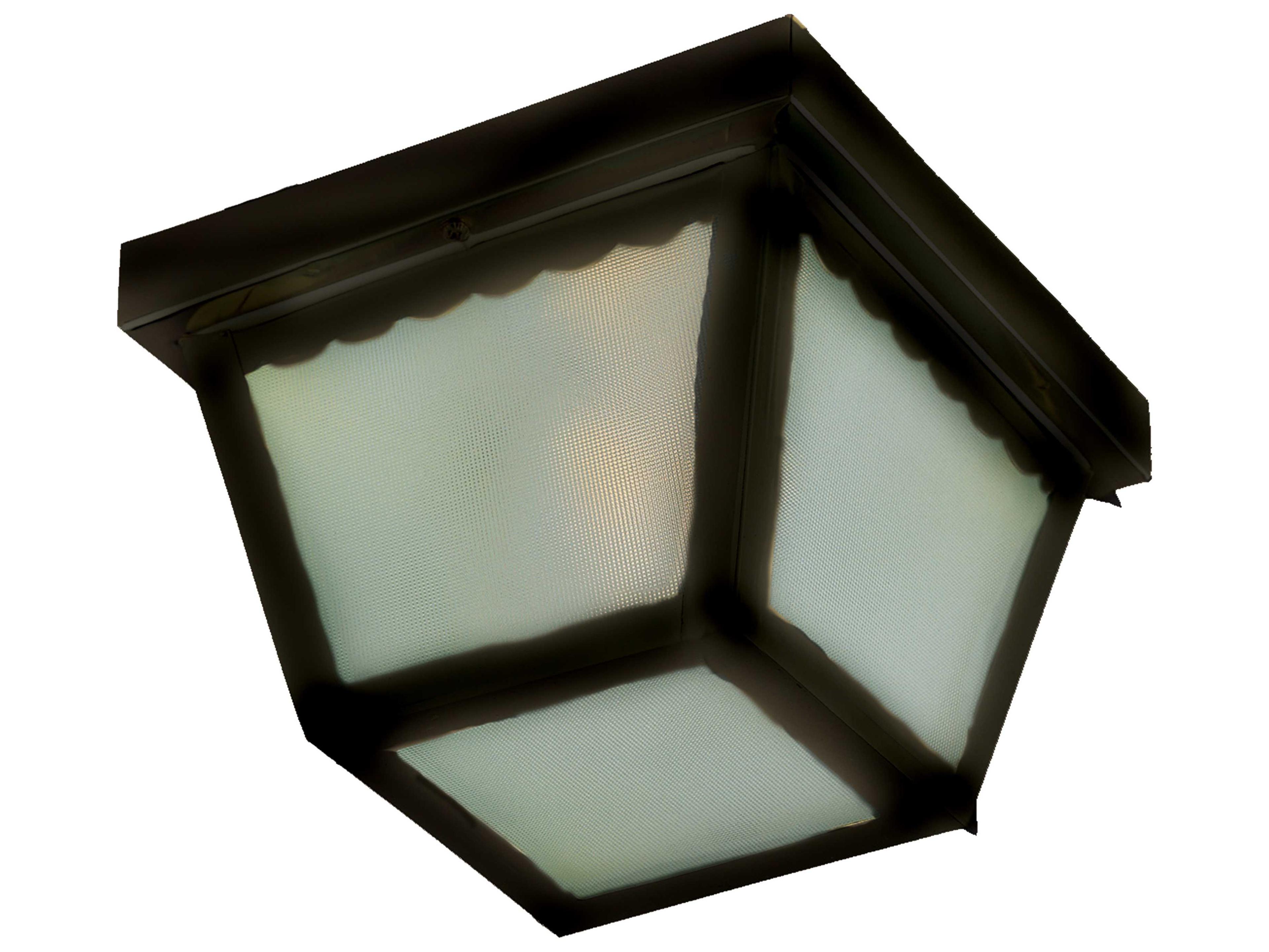 Maxim Lighting Essentials-620x Black & Frosted Glass 2 - Light Outdoor Ceiling Light