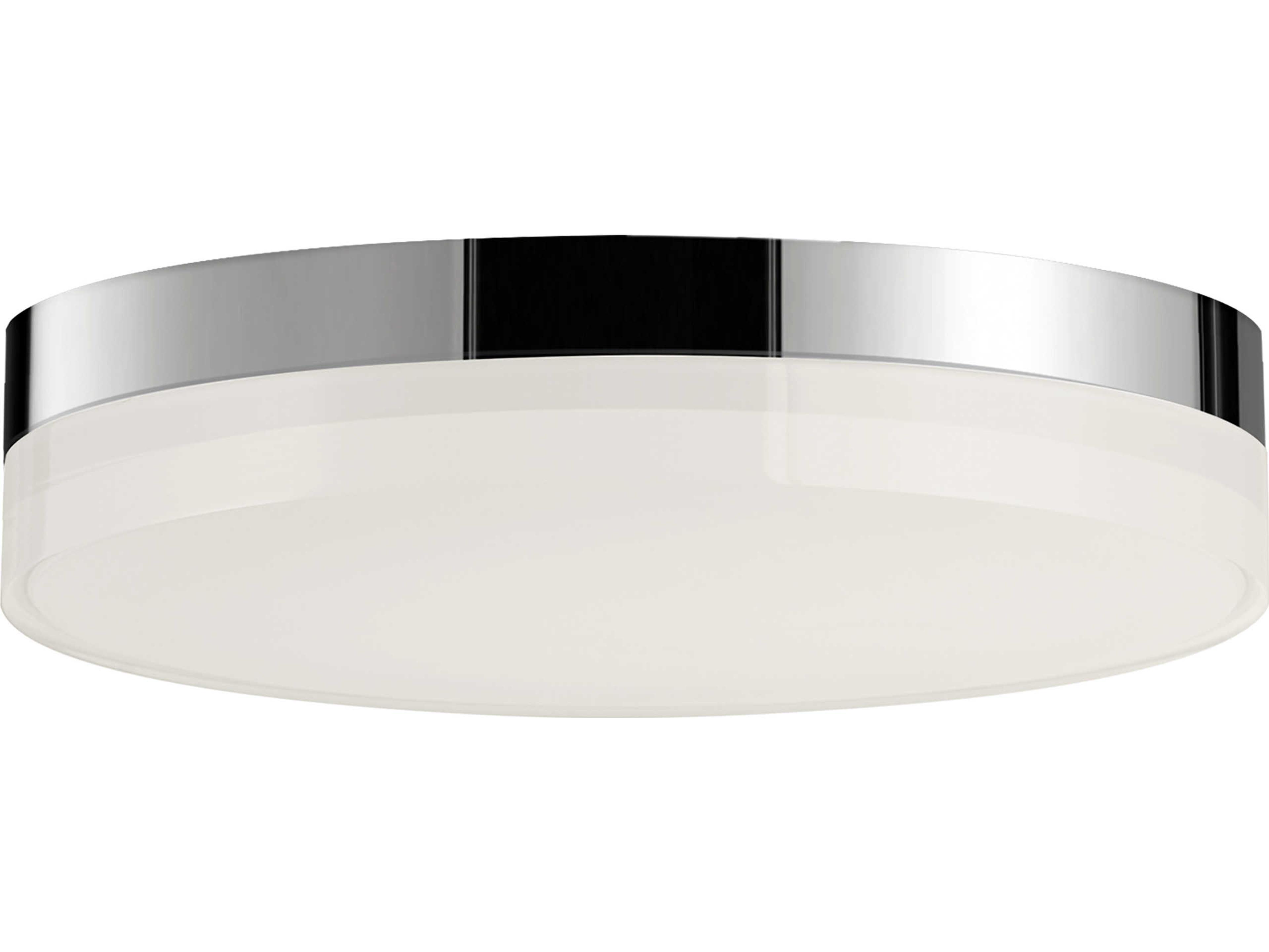 Maxim Lighting Illuminaire Ii 1-Light Polished Chrome LED Drum Flush Mount