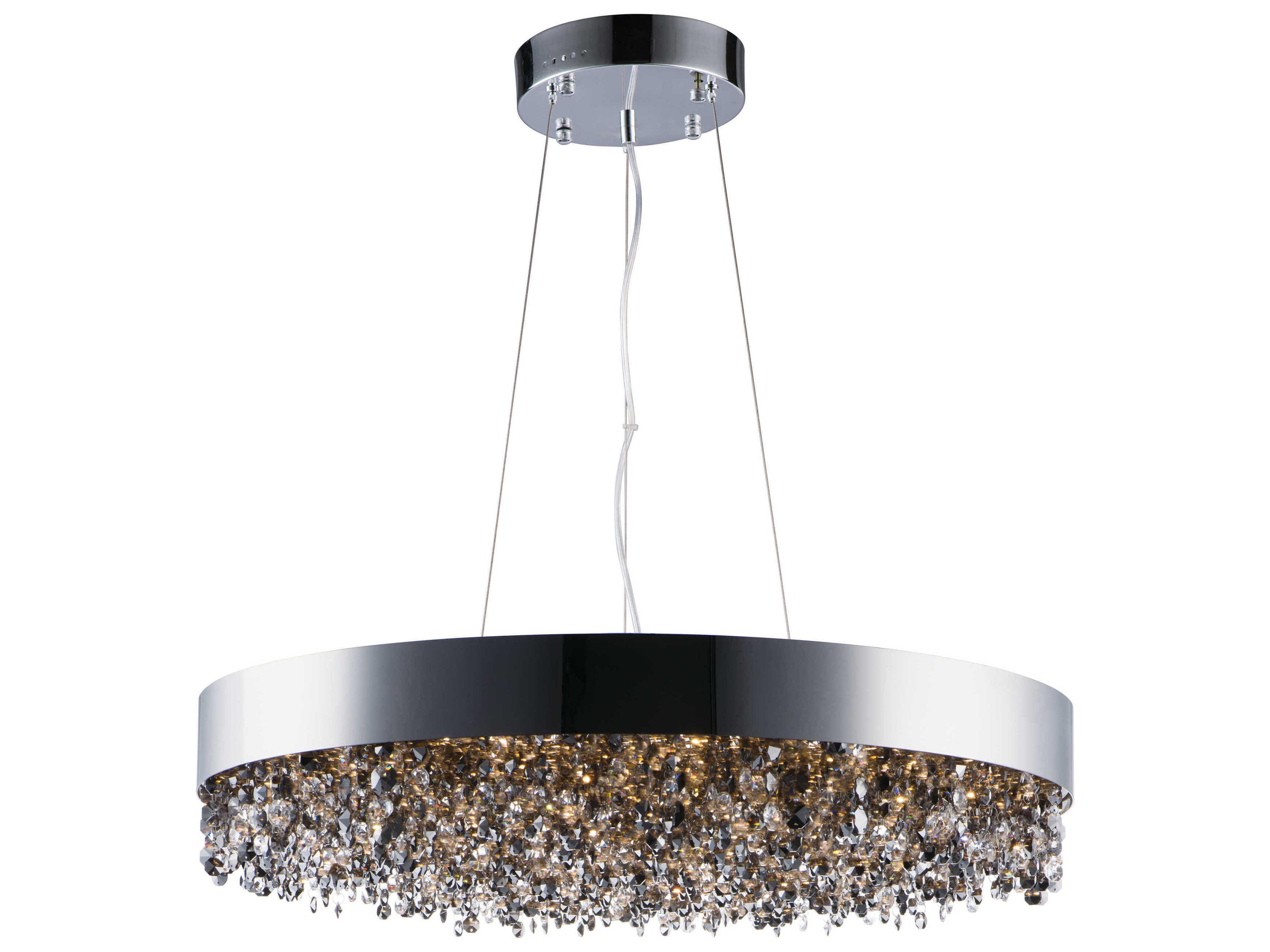 Maxim Lighting Mystic 22-Light Polished Chrome Crystal LED Drum Pendant