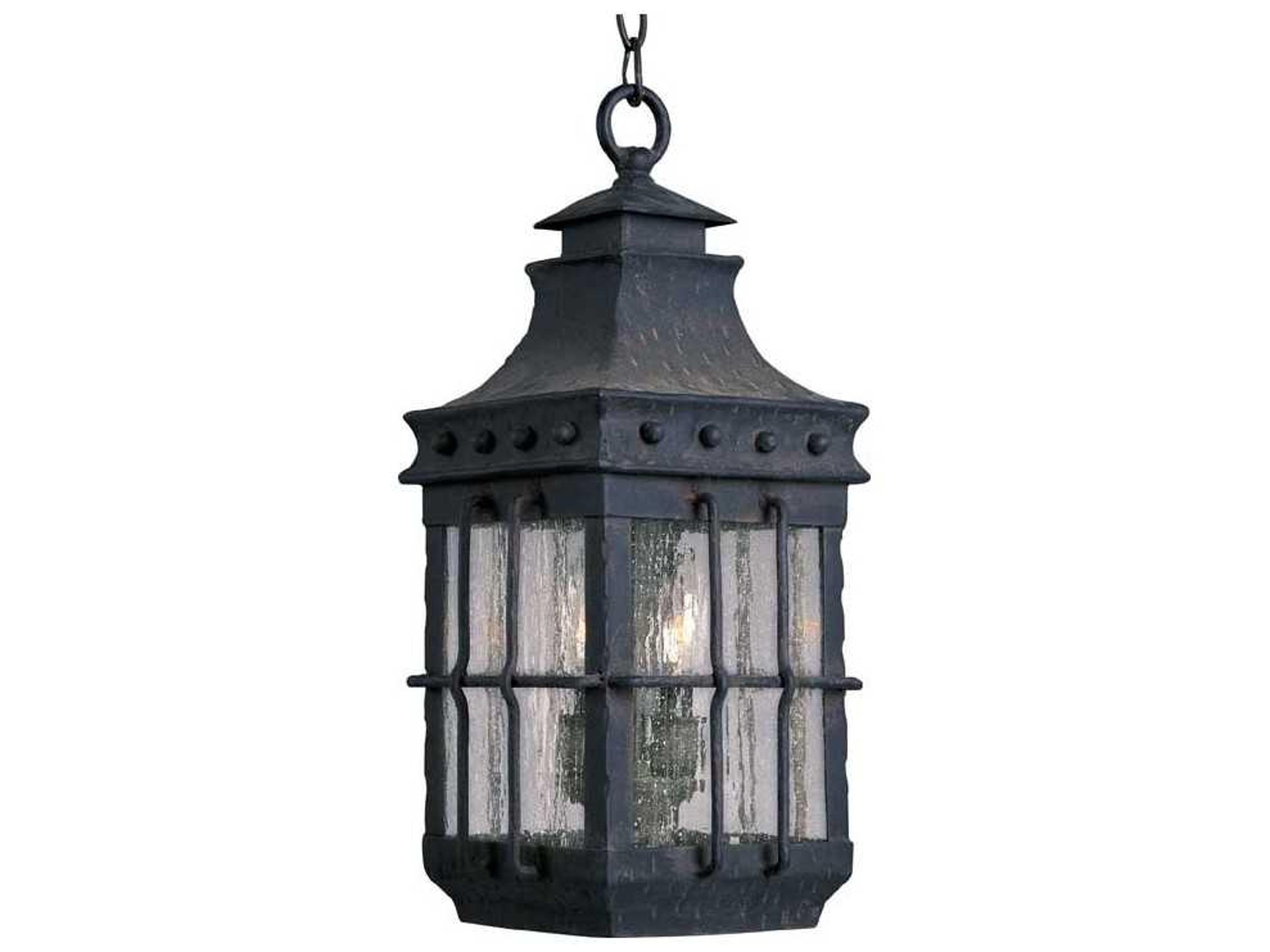 Maxim Lighting Nantucket & Seedy Glass Incandescent Outdoor Hanging Light