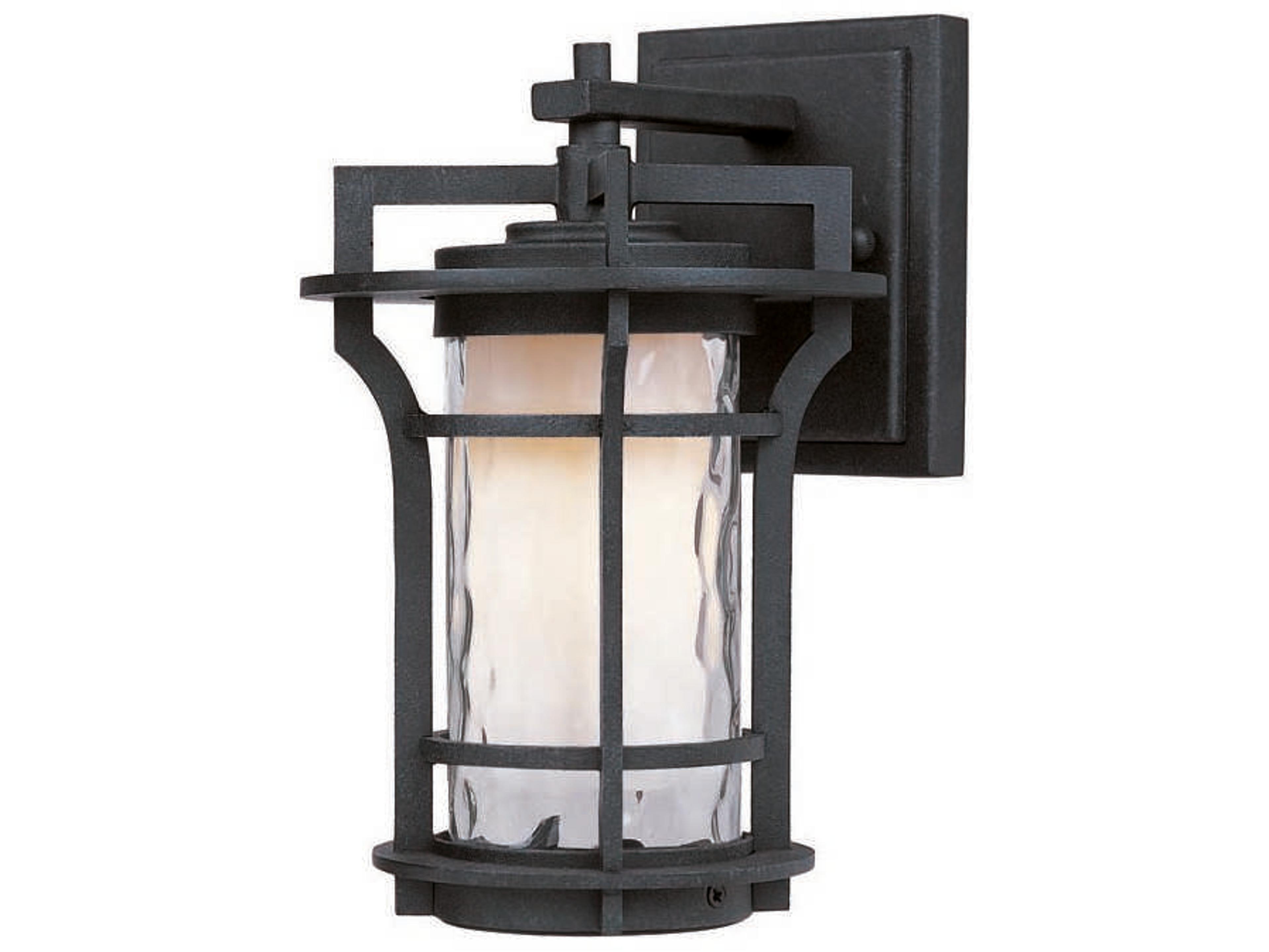 Maxim Lighting Oakville & Water Glass Incandescent Outdoor Wall Light