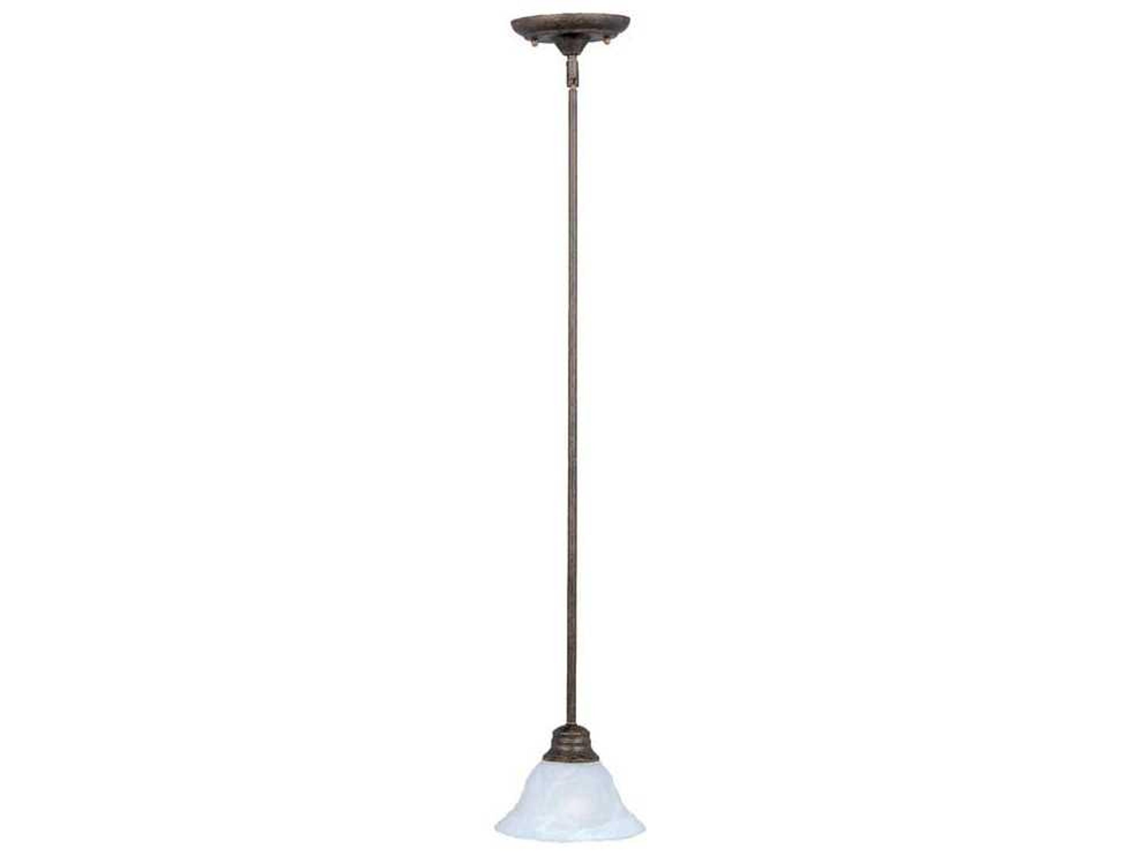 Maxim Lighting Pacific 1-Light Kentucky Bronze Glass Bell Pendant