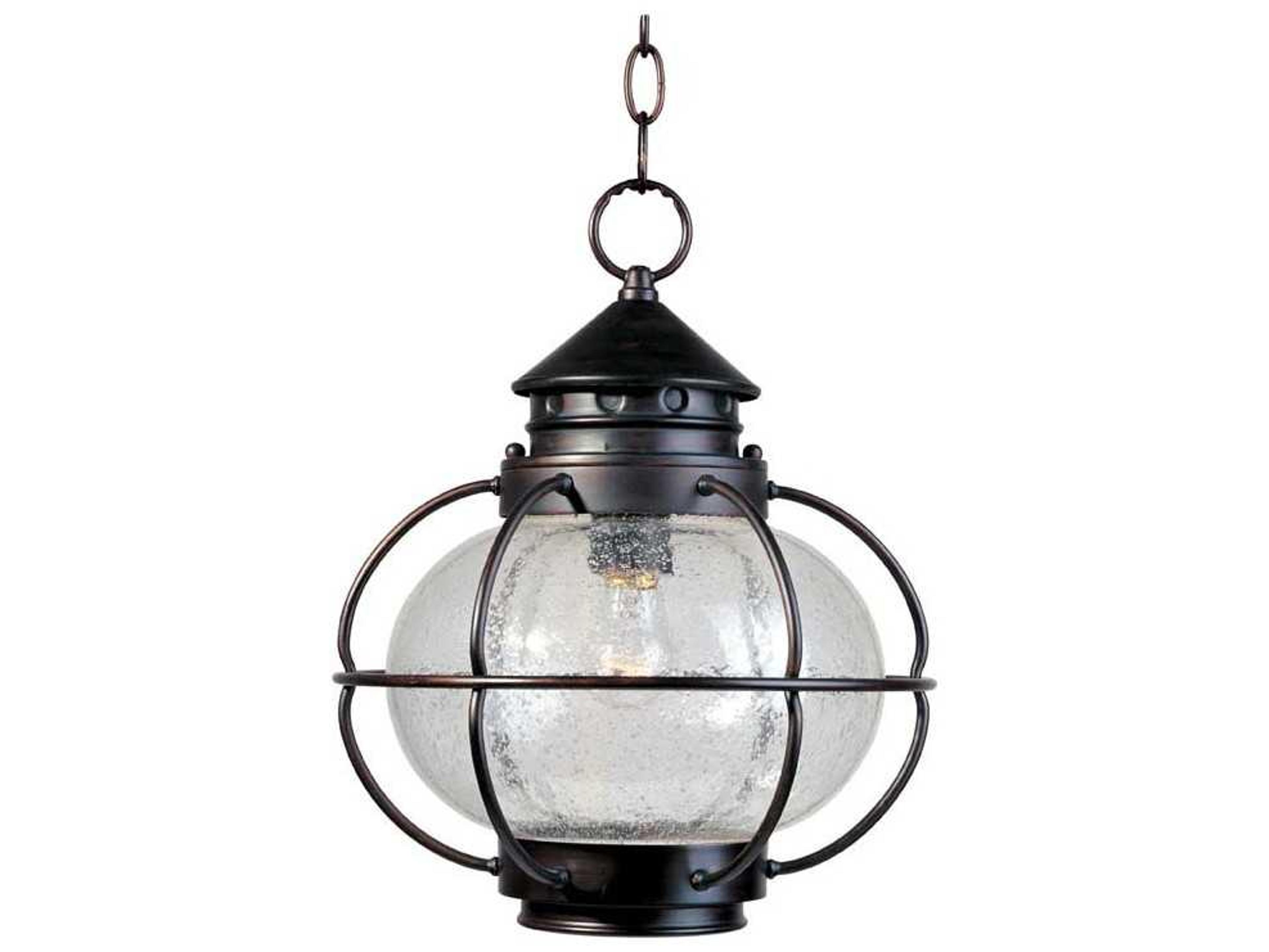 Maxim Lighting Portsmouth & Seedy Glass Outdoor Hanging Light