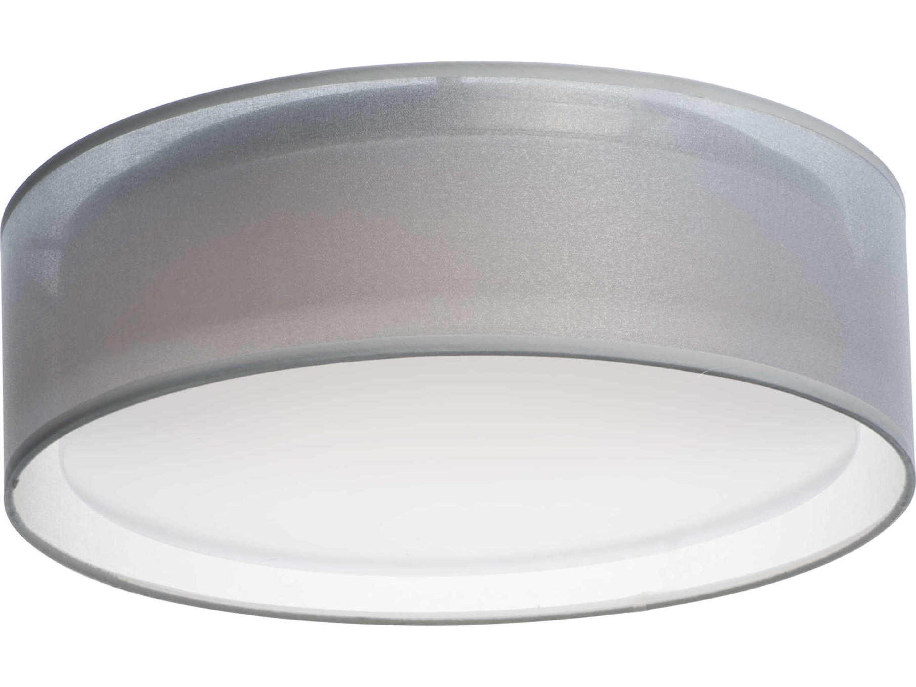 Maxim Lighting Prime 3-Light Gray LED Drum Flush Mount
