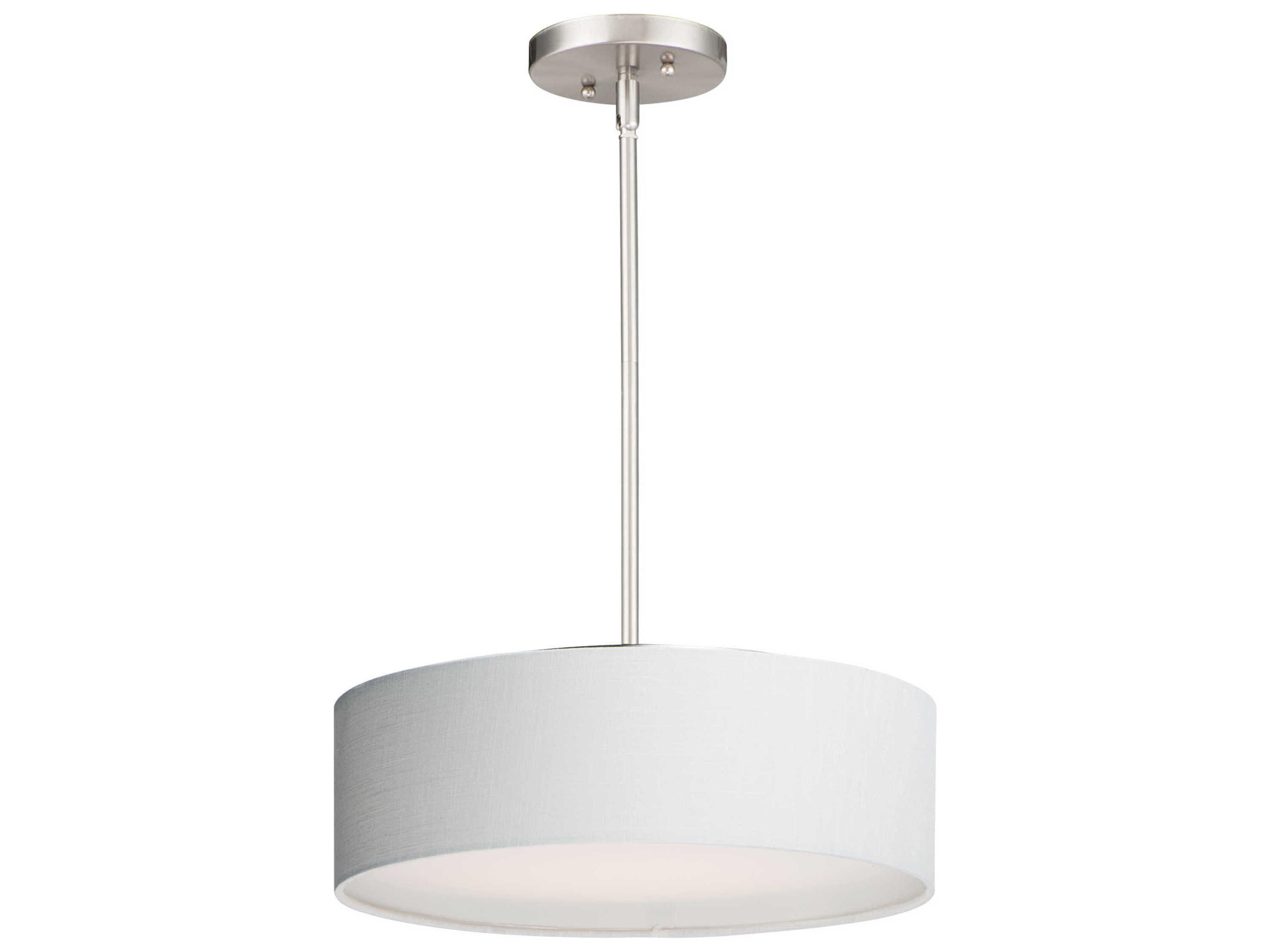 Maxim Lighting Prime 3-Light Satin Nickel LED Drum Pendant