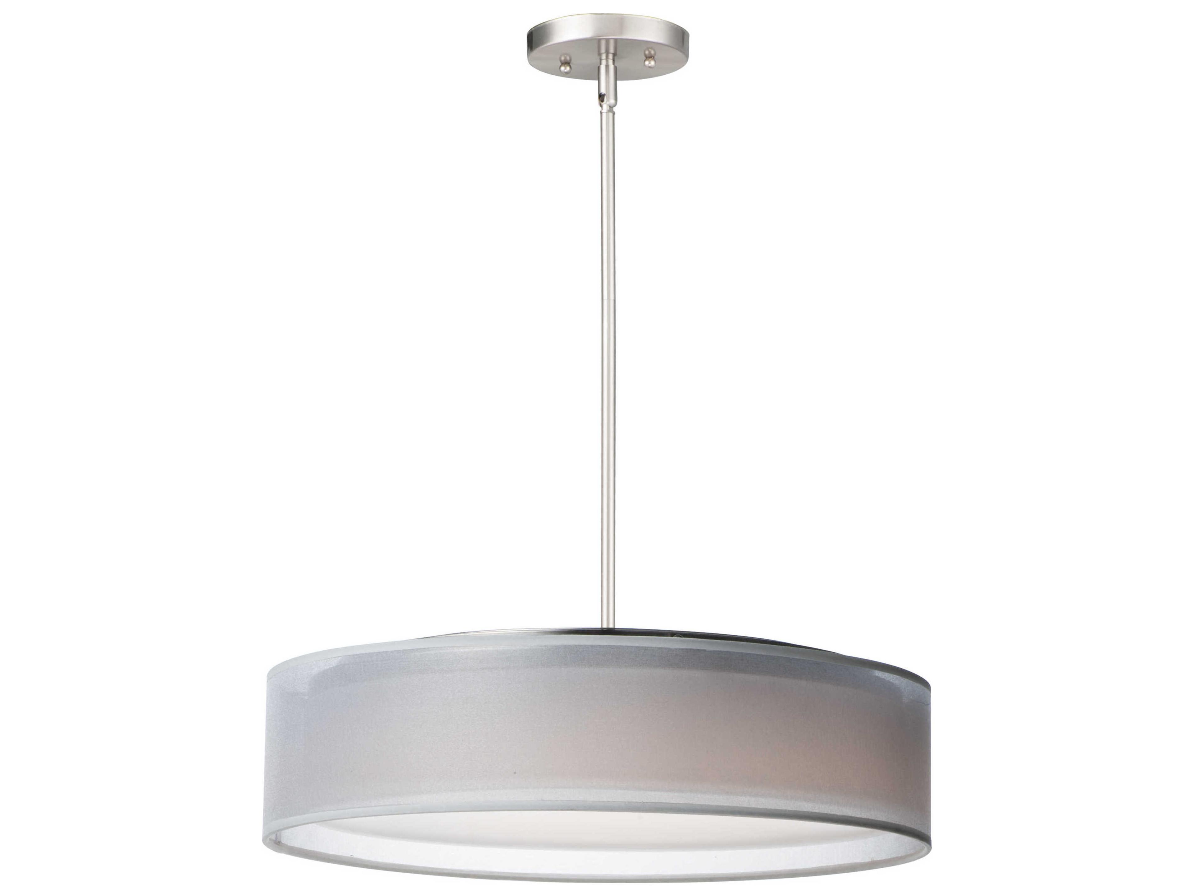 Maxim Lighting Prime 5-Light Satin Nickel LED Drum Pendant