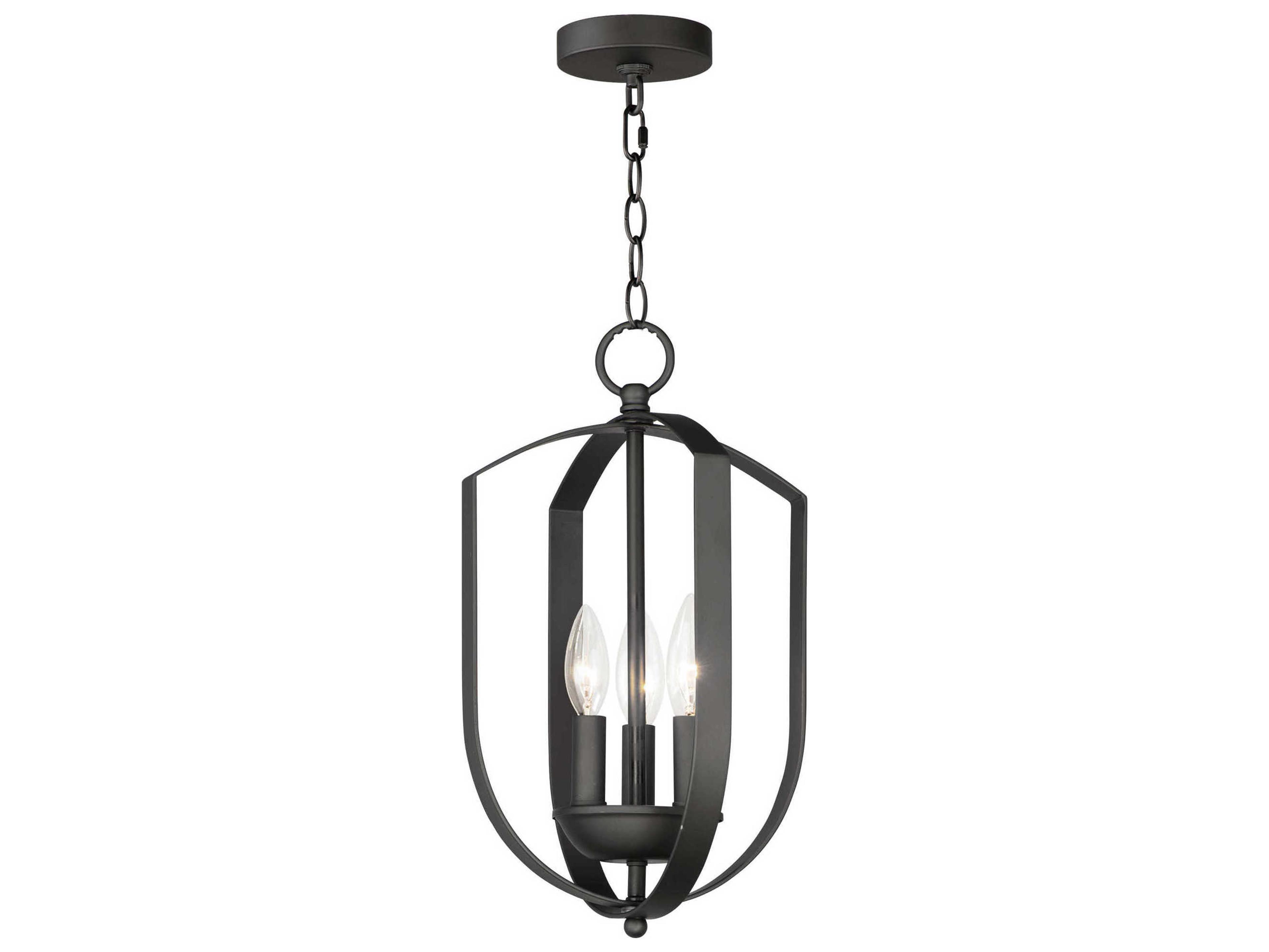 Maxim Lighting Provident 3-Light Black Candelabra Chandelier