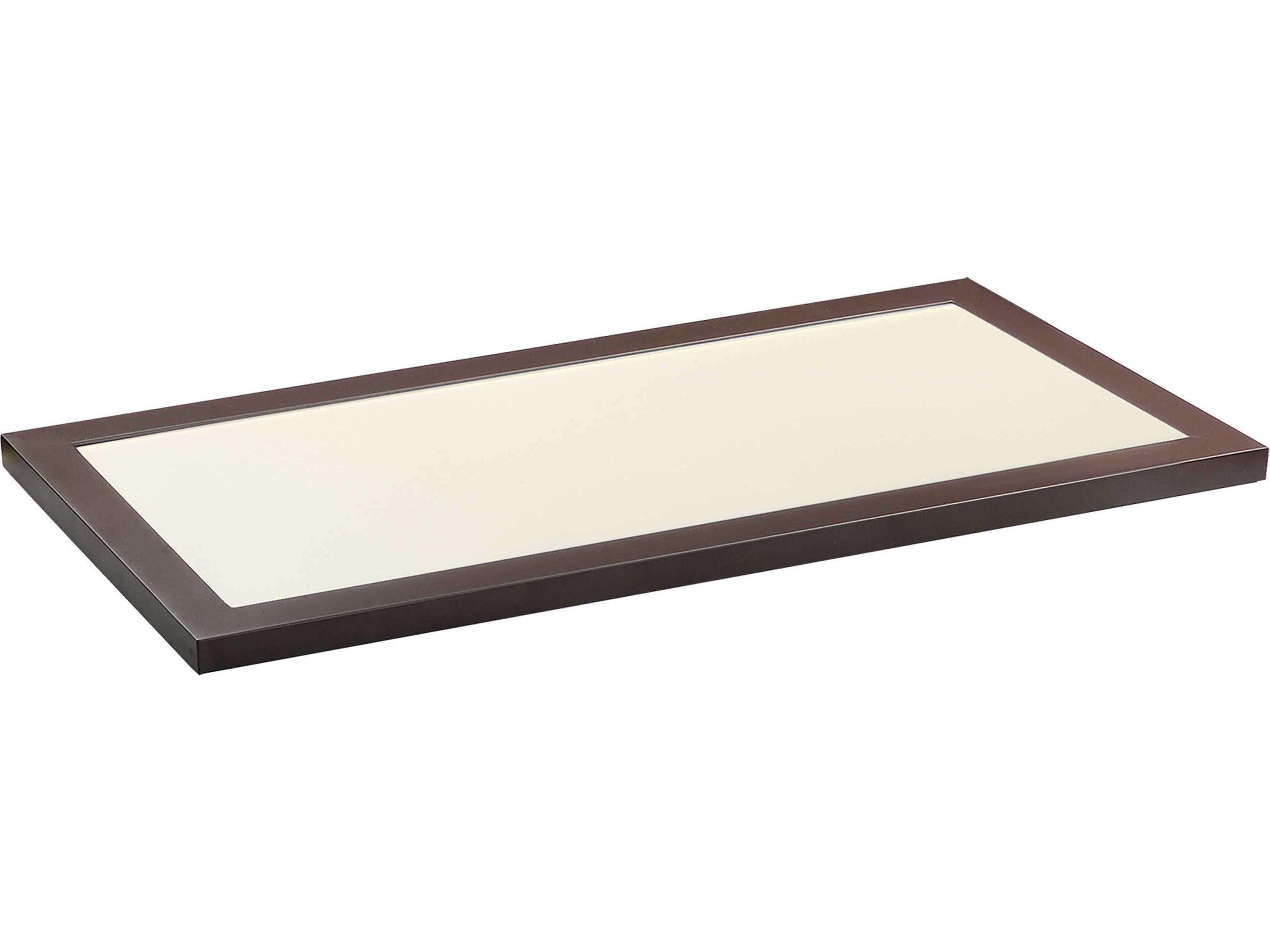 Maxim Lighting Sky Panel 1-Light Bronze Glass LED Linear Flush Mount