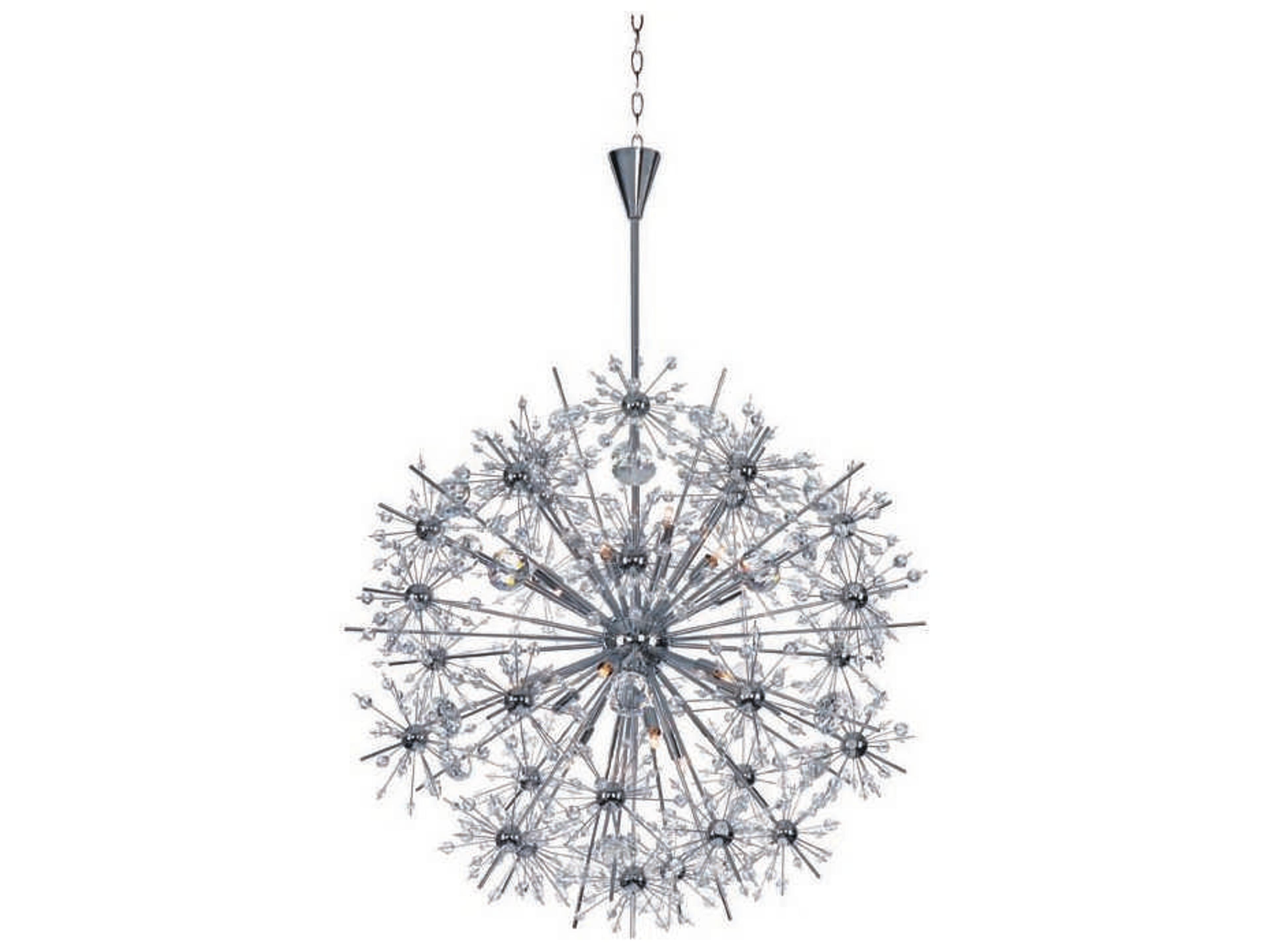 Maxim Lighting Starfire 18-Light-Light Polished Chrome Crystal Glass Sputnik Pendant