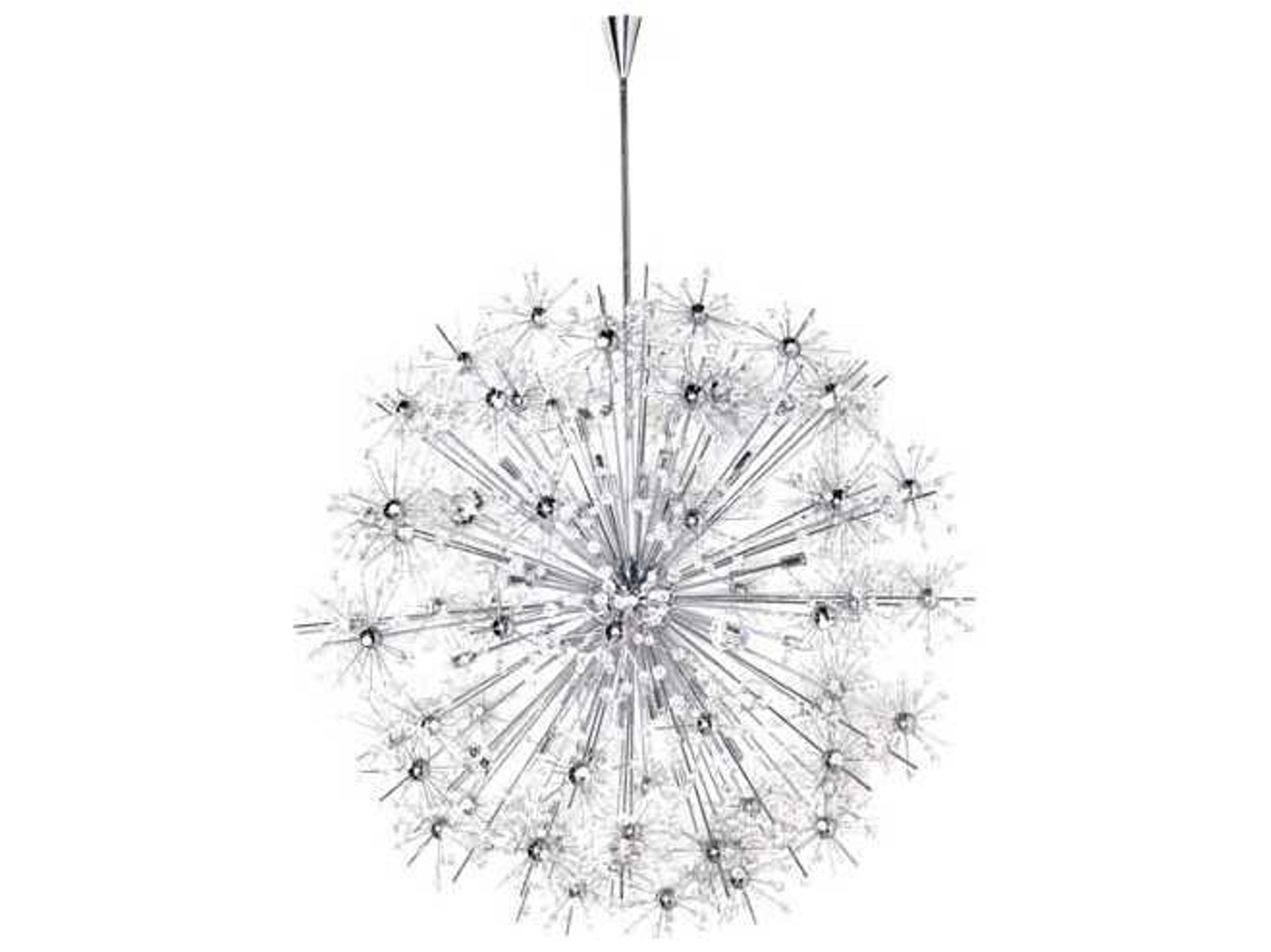 Maxim Lighting Starfire 4-Light Polished Chrome Crystal Glass Sputnik Pendant