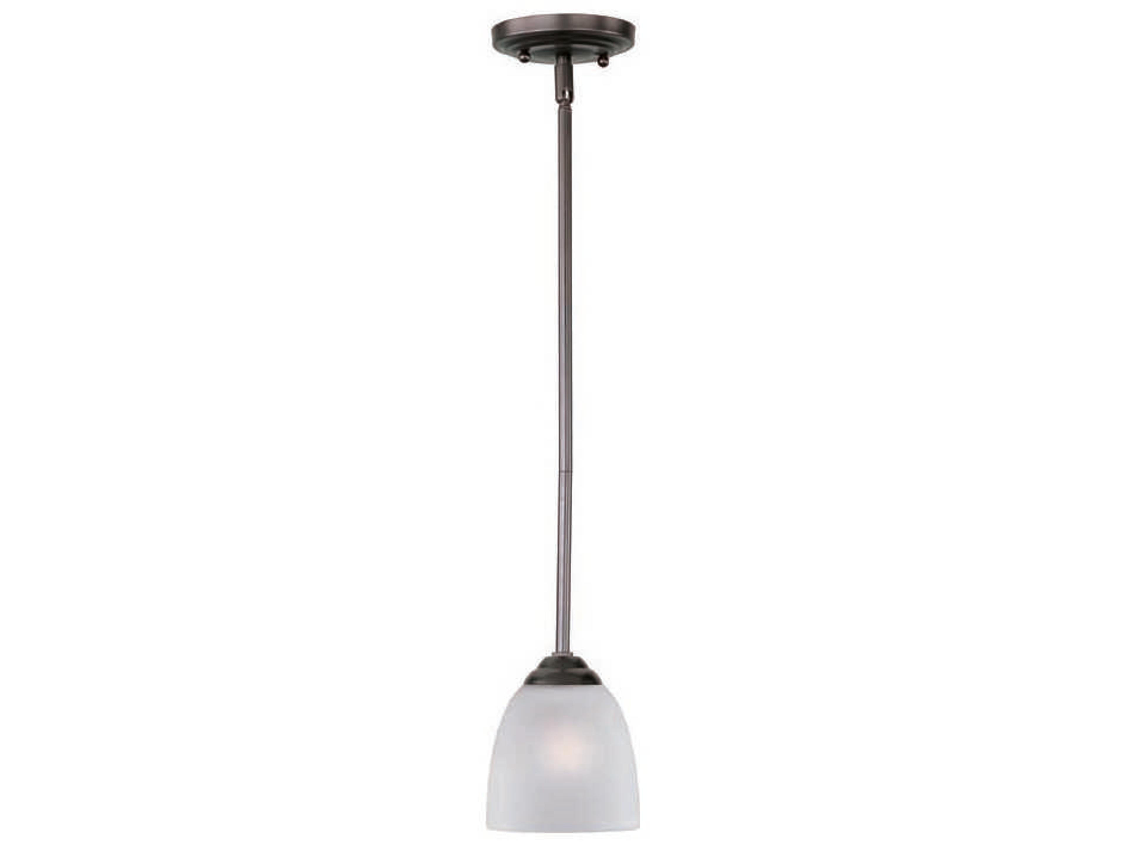 Maxim Lighting Stefan 1-Light Oil Rubbed Bronze Glass Bell Mini Pendant