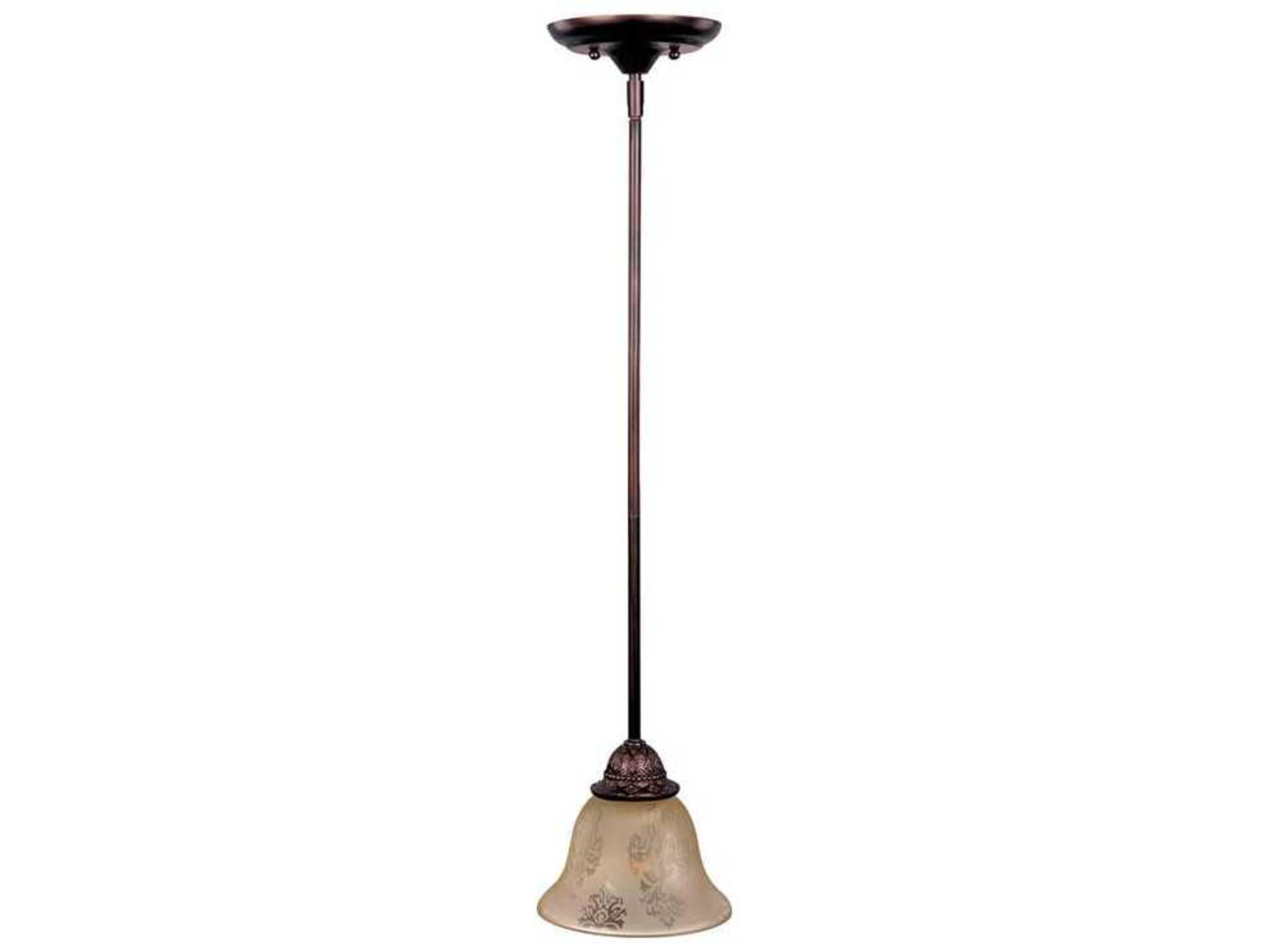 Maxim Lighting Symphony 1-Light Oil Rubbed Bronze Glass Bell Pendant