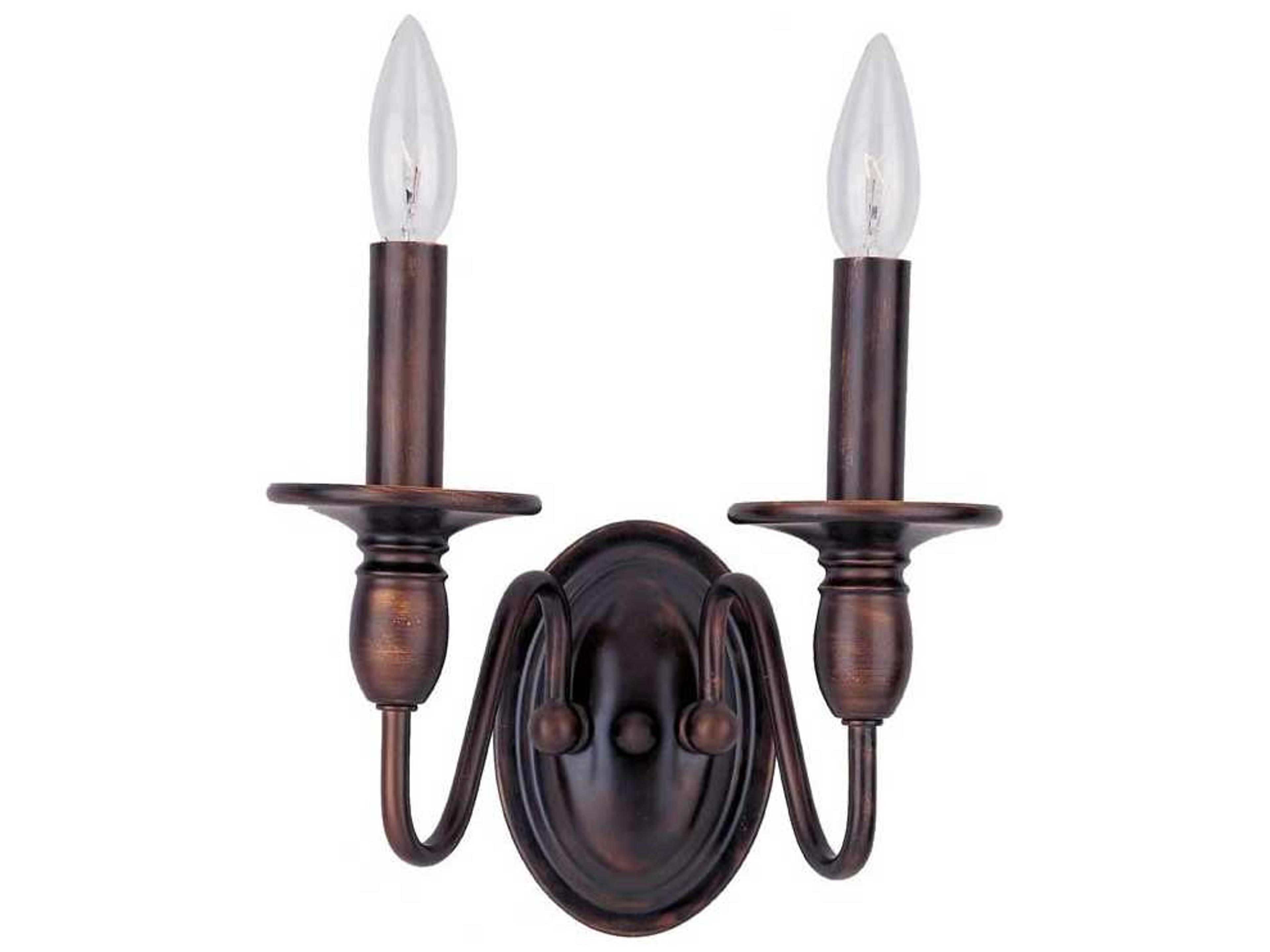 Maxim Lighting Towne 2-Light Oil Rubbed Bronze Wall Sconce