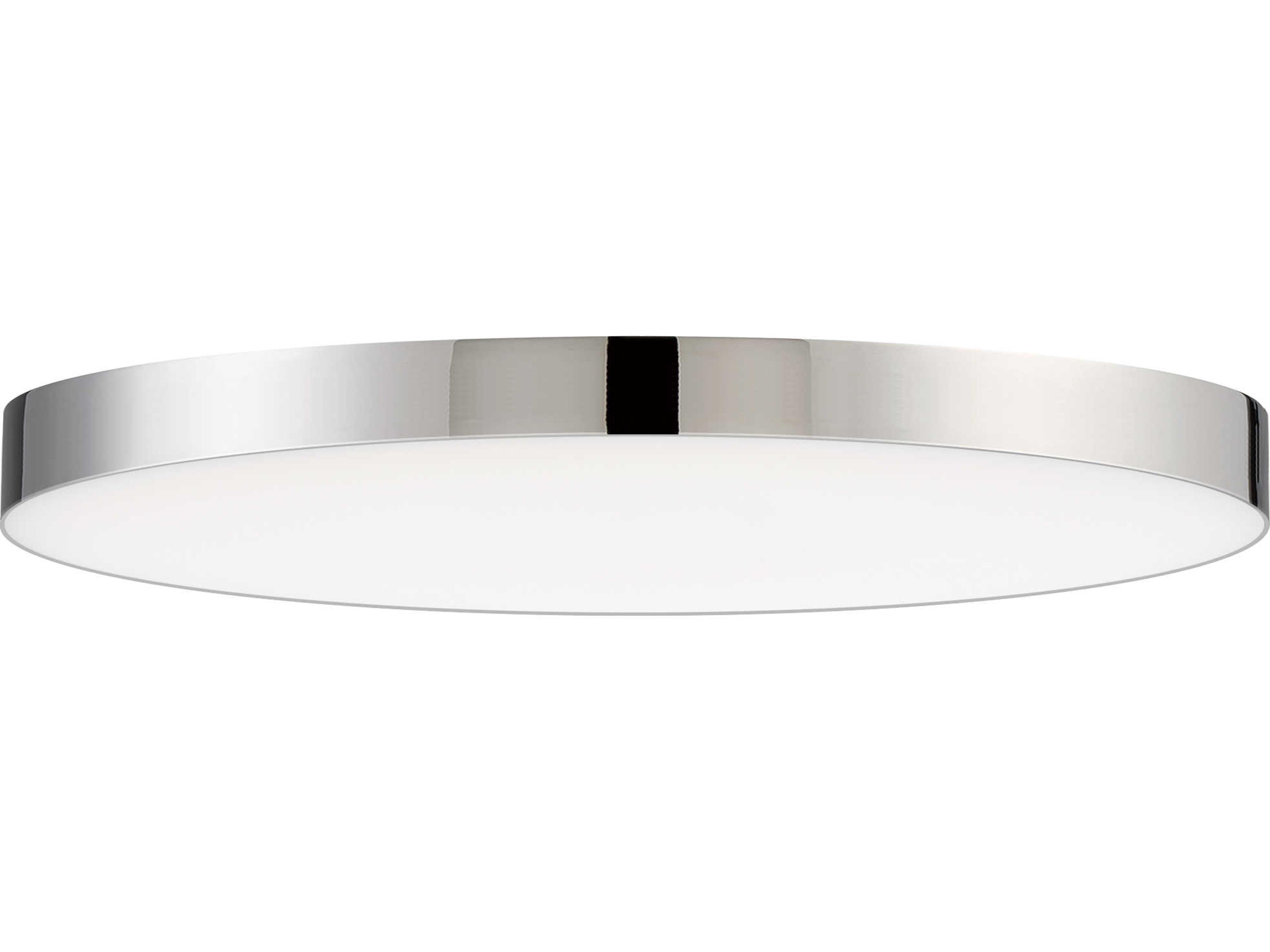 Maxim Lighting Trim 1-Light Polished Chrome LED Round Flush Mount