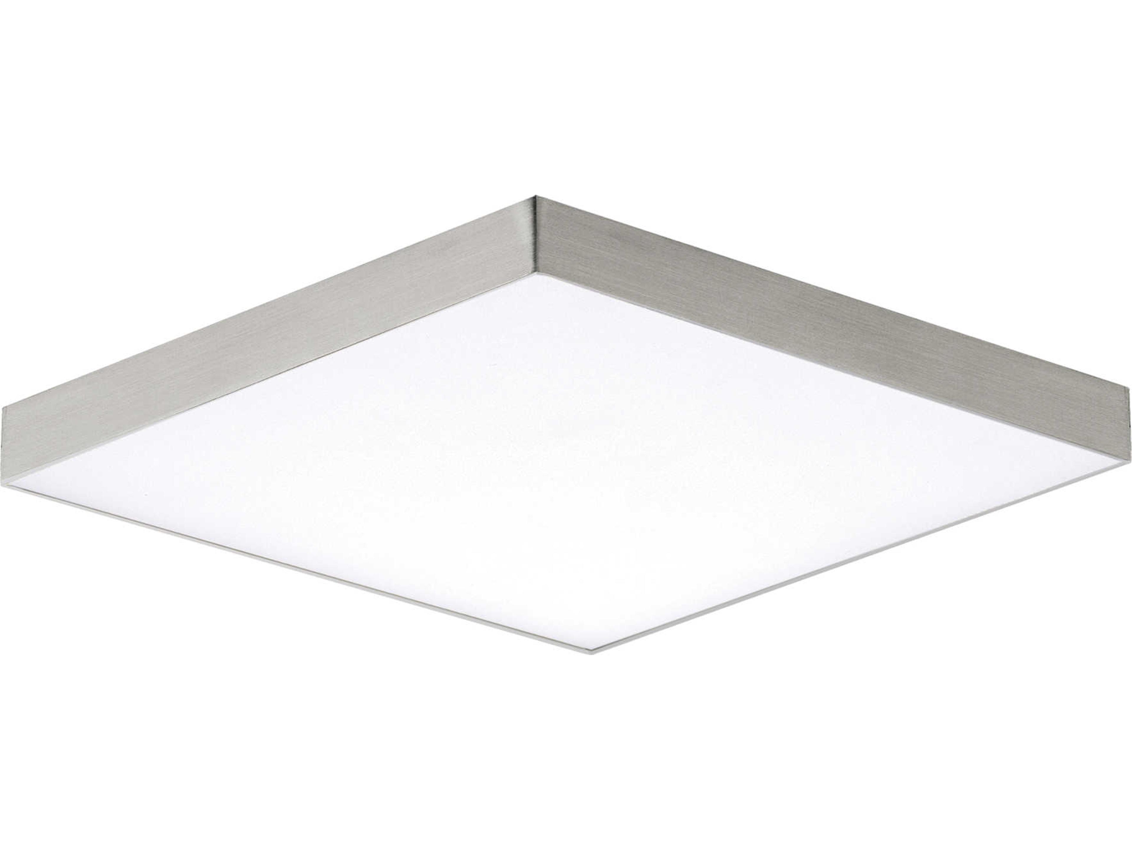 Maxim Lighting Trim 1-Light Satin Nickel LED Geometric Flush Mount