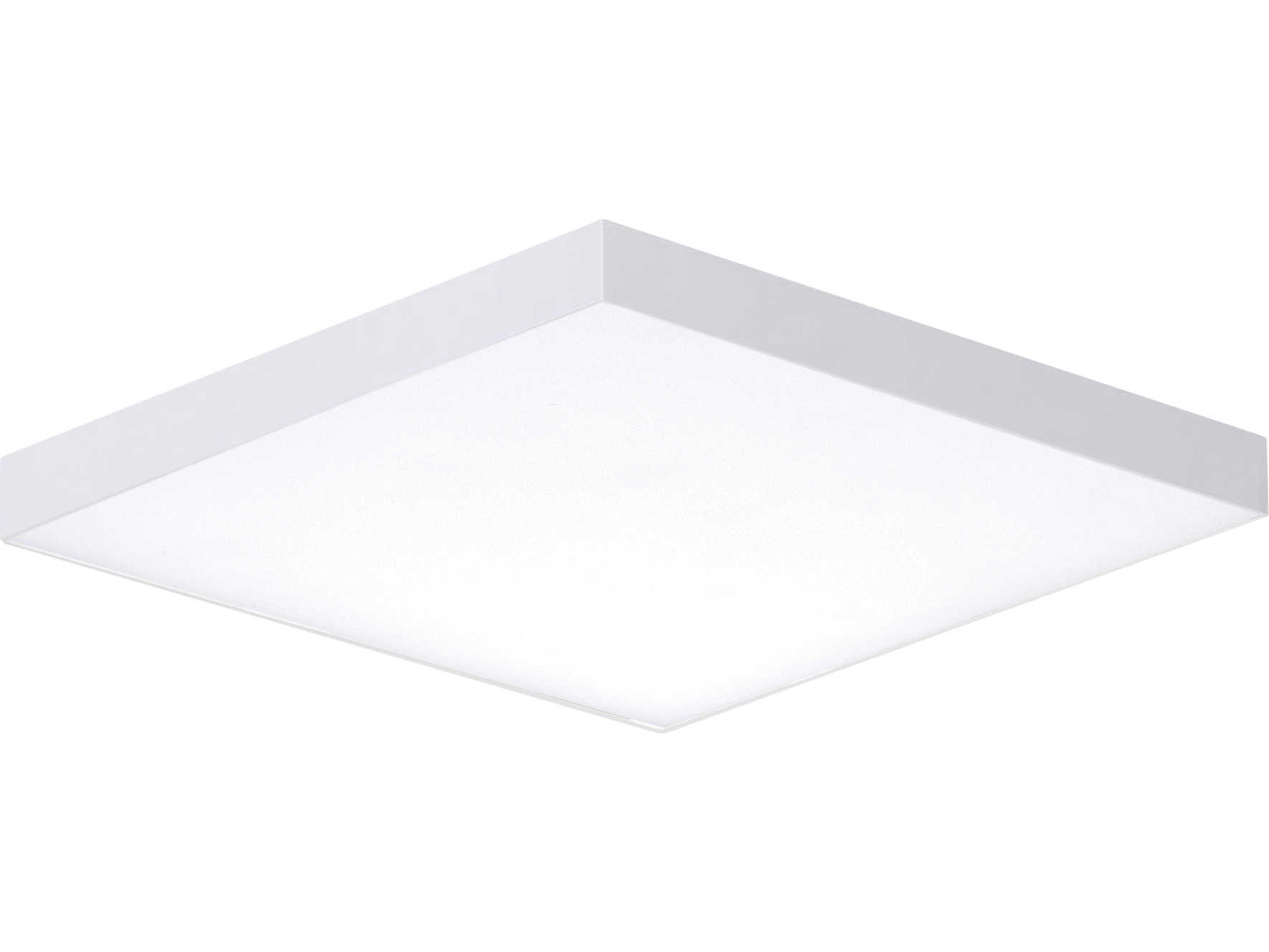 Maxim Lighting Trim 1-Light White LED Geometric Flush Mount
