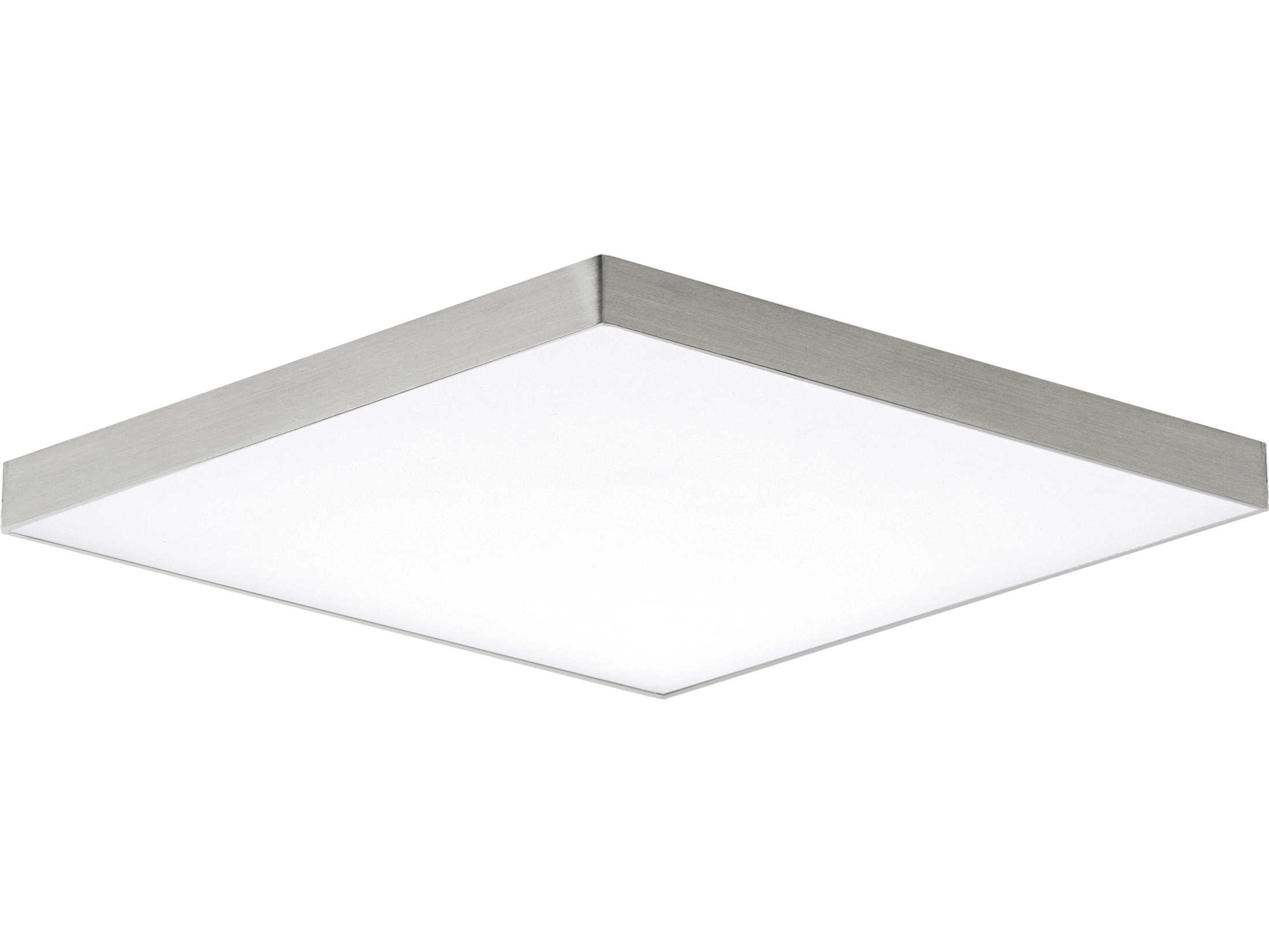 Maxim Lighting Trim 1-Light Satin Nickel LED Geometric Flush Mount