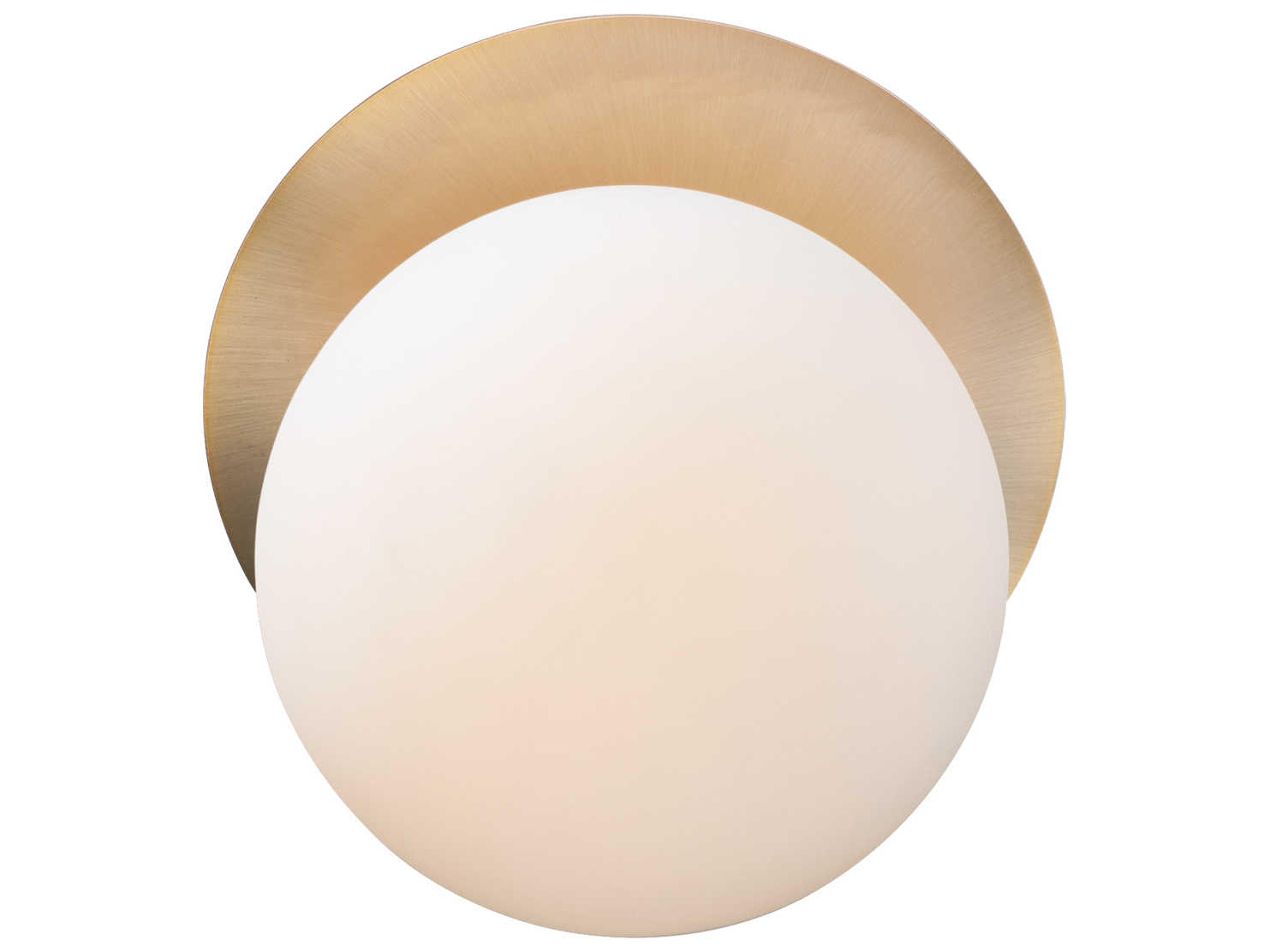 Maxim Lighting Vesper 1-Light Satin Brass Black Glass Wall Sconce