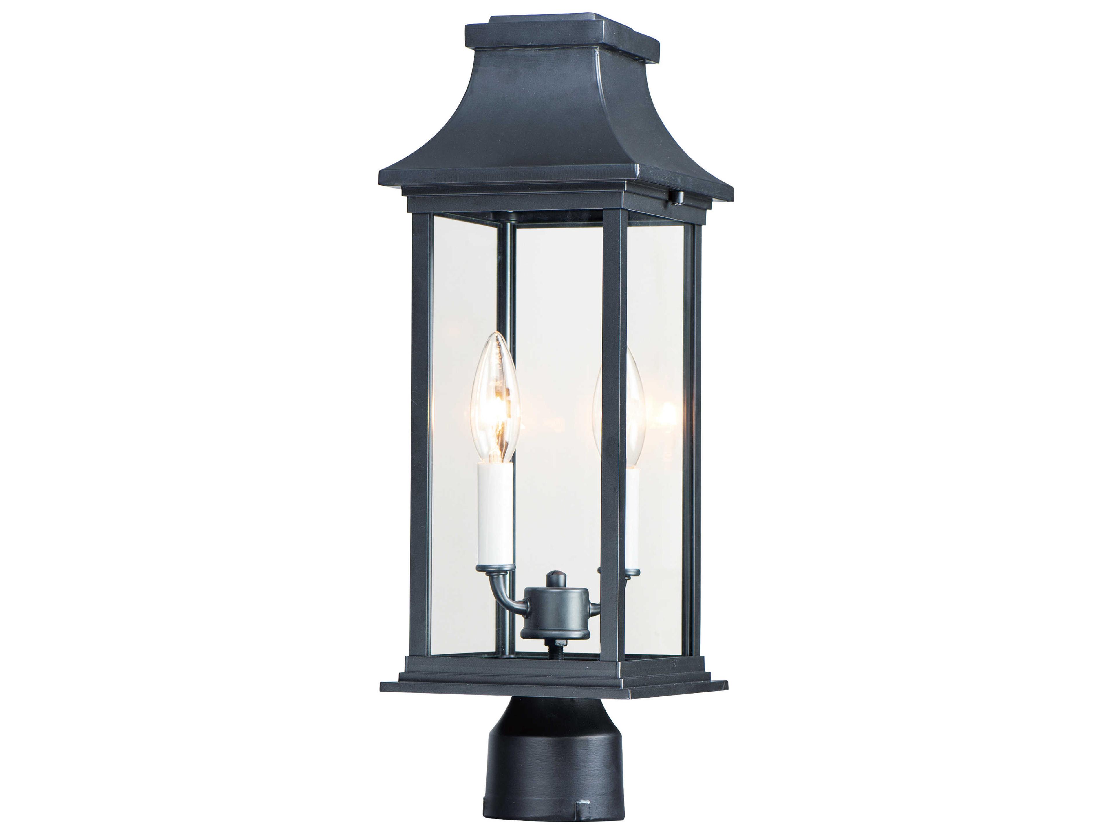Maxim Lighting Vicksburg 2 - Light Glass Outdoor Post Light