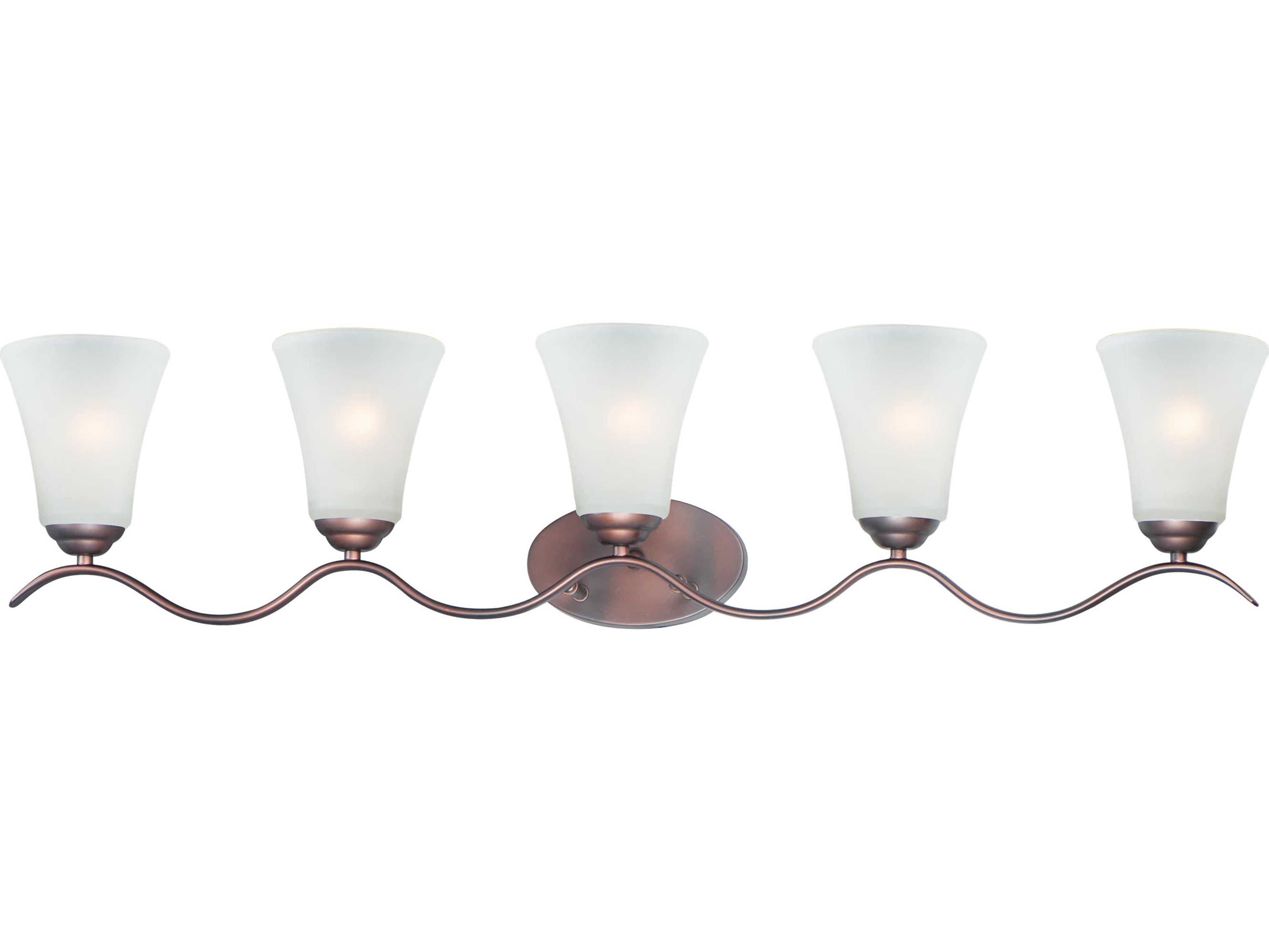 Maxim Lighting Vital 5-Light Bronze Glass Vanity Light
