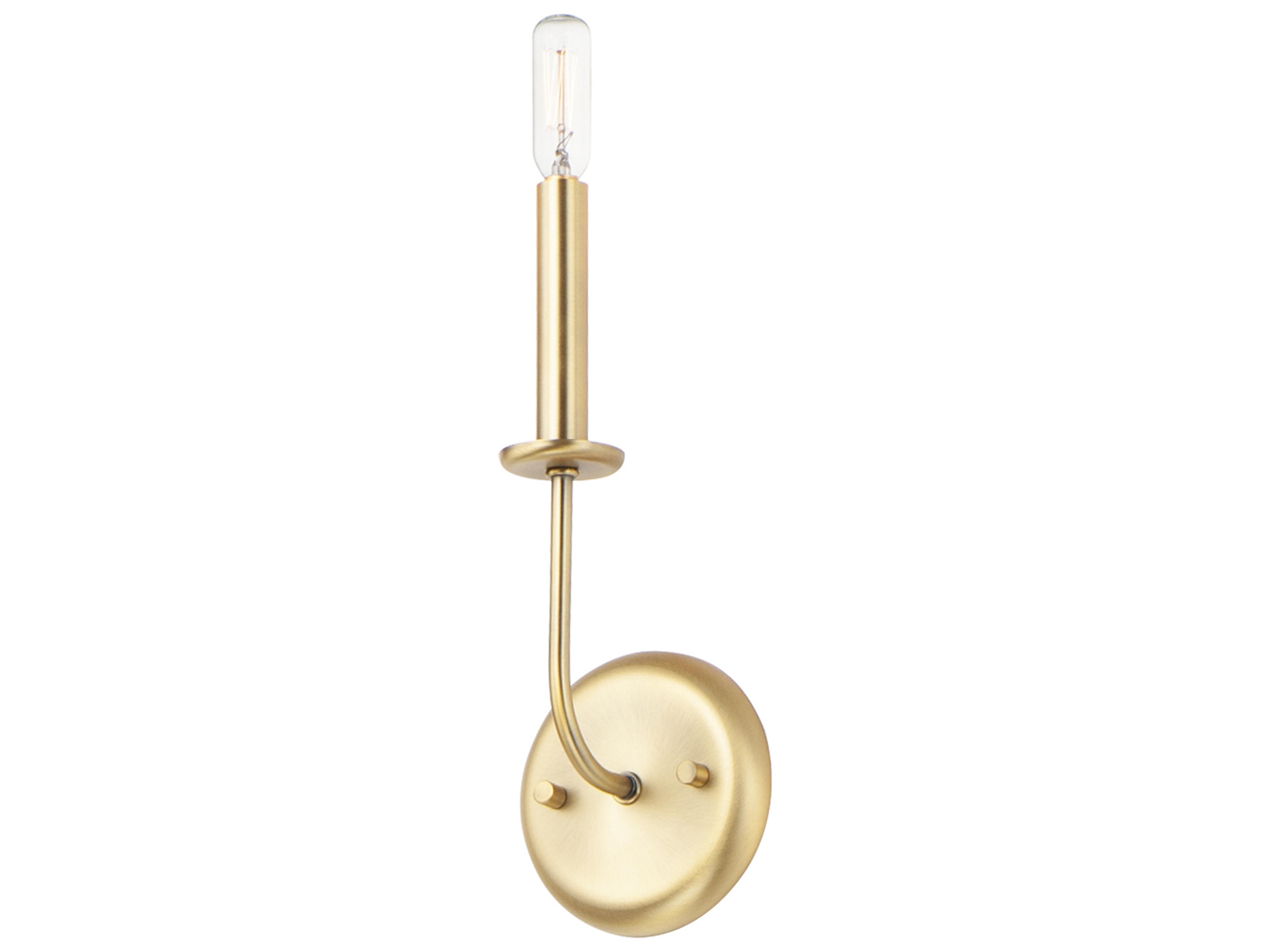 Maxim Lighting Wesley 1-Light Satin Brass Wall Sconce