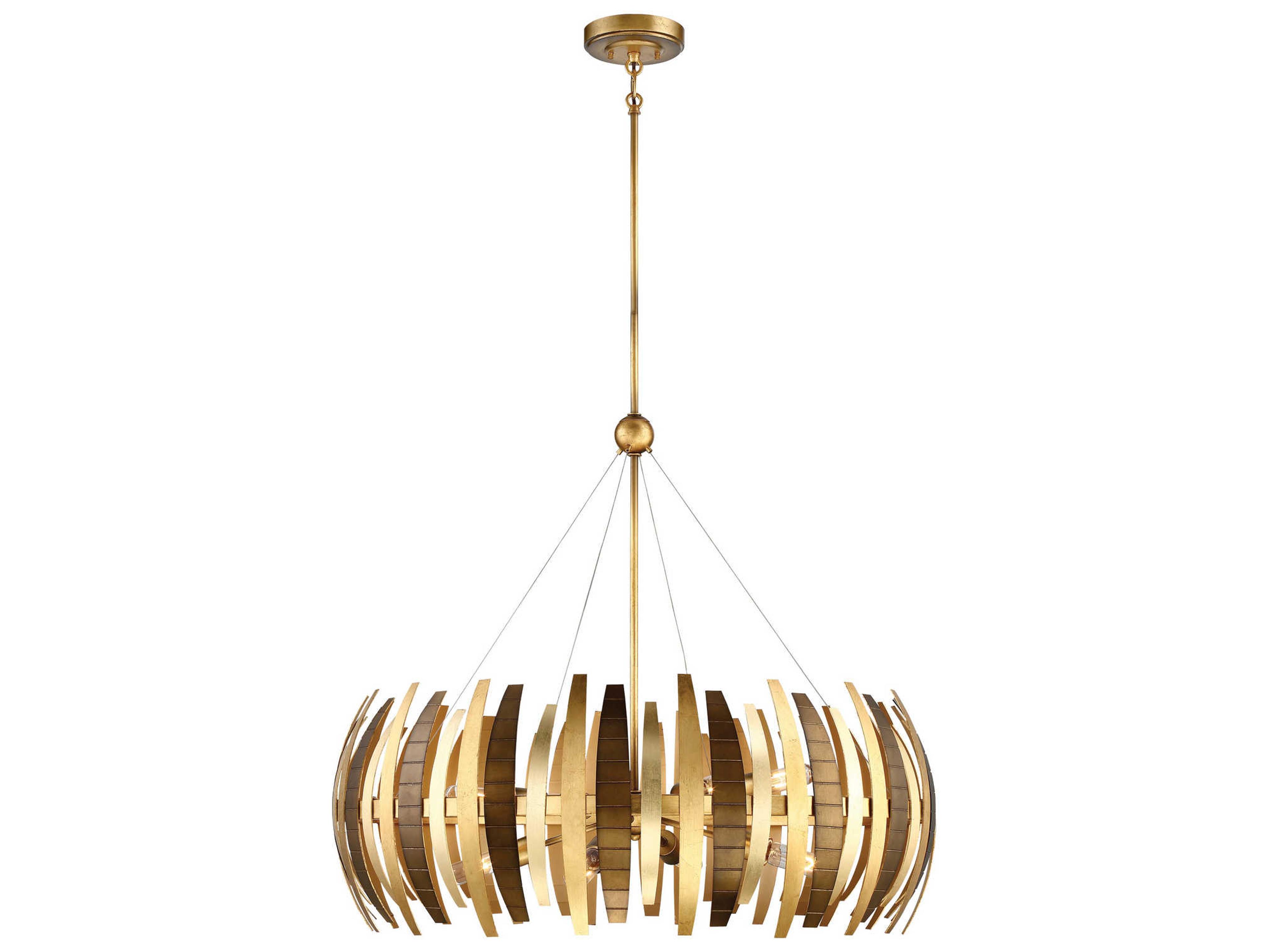 Metropolitan Manitou 8-Light Ardor Gold Geometric Pendant