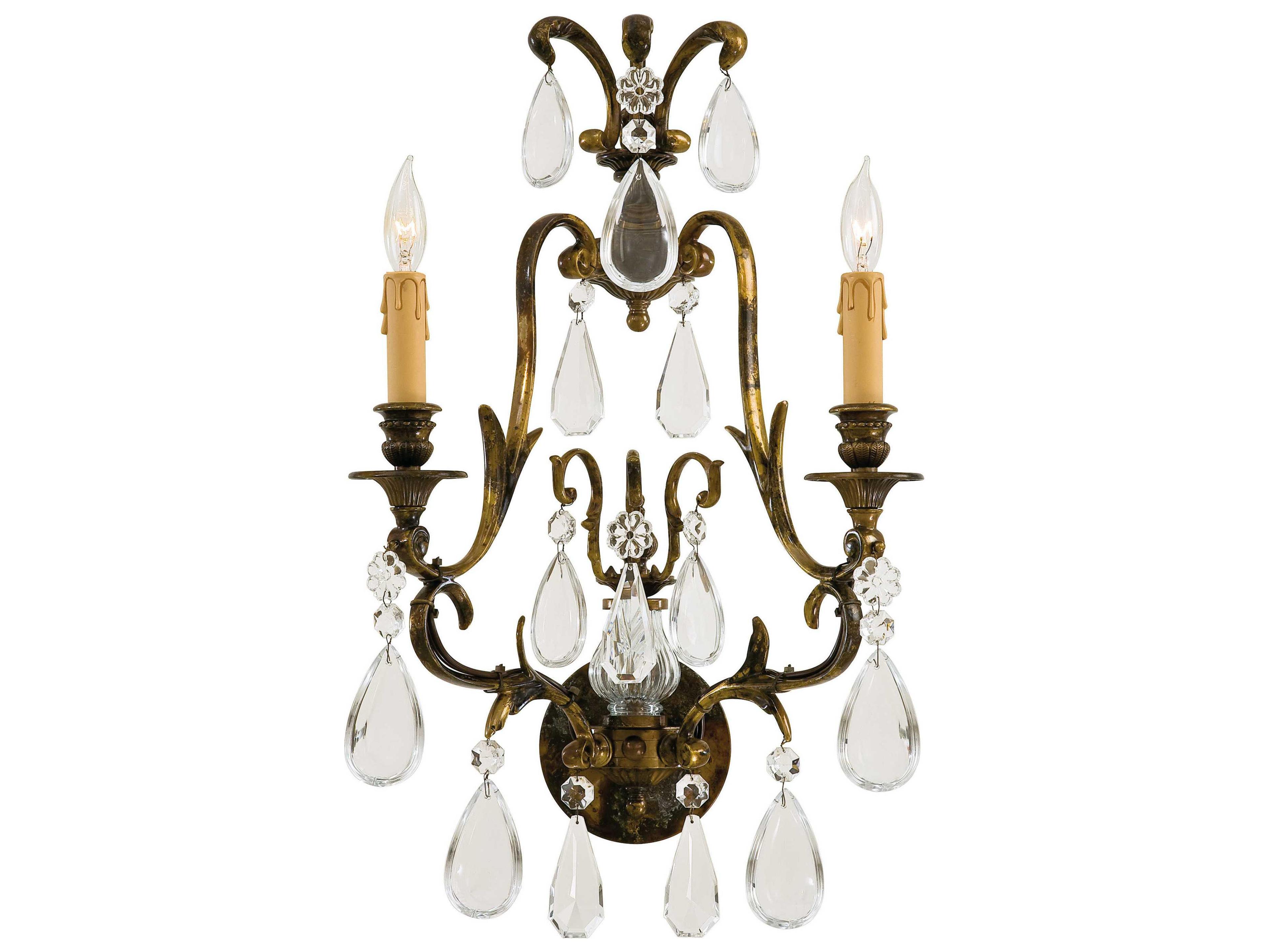 Metropolitan Oxidized Brass Wall Sconce