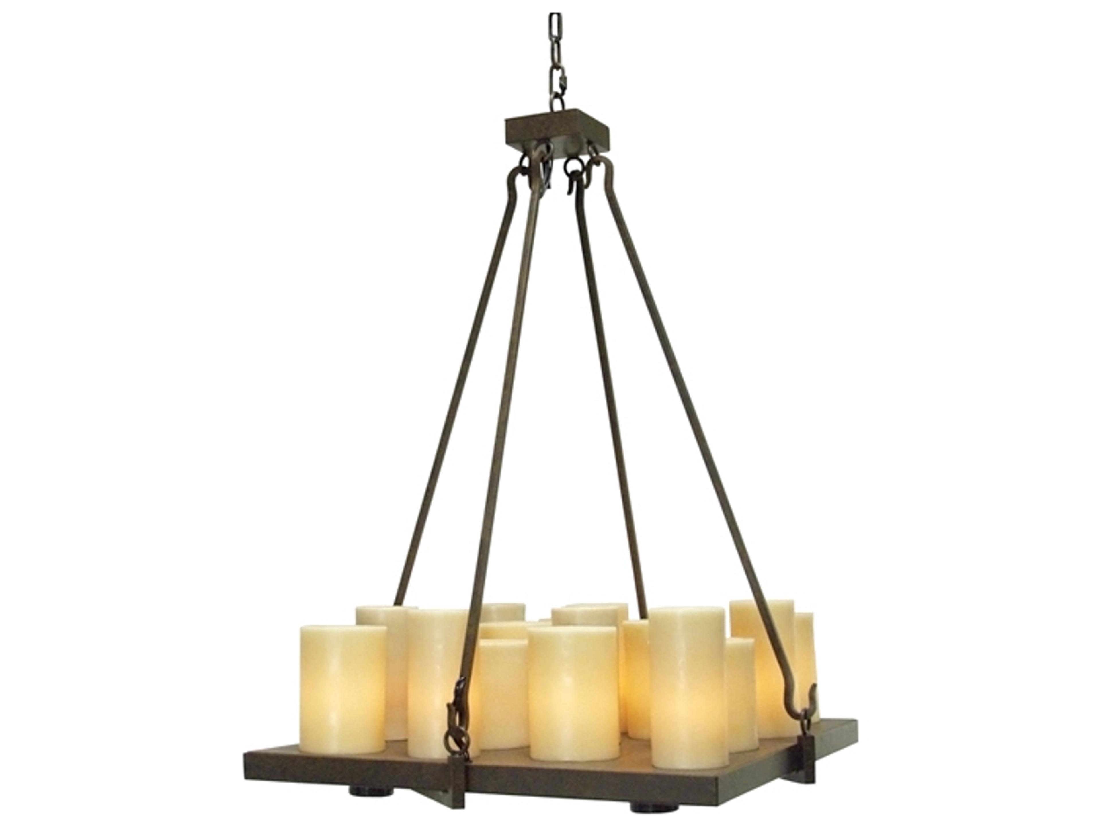 Meyda Altar 17 4-Light Cajun Spice Brown Cylinder Pendant