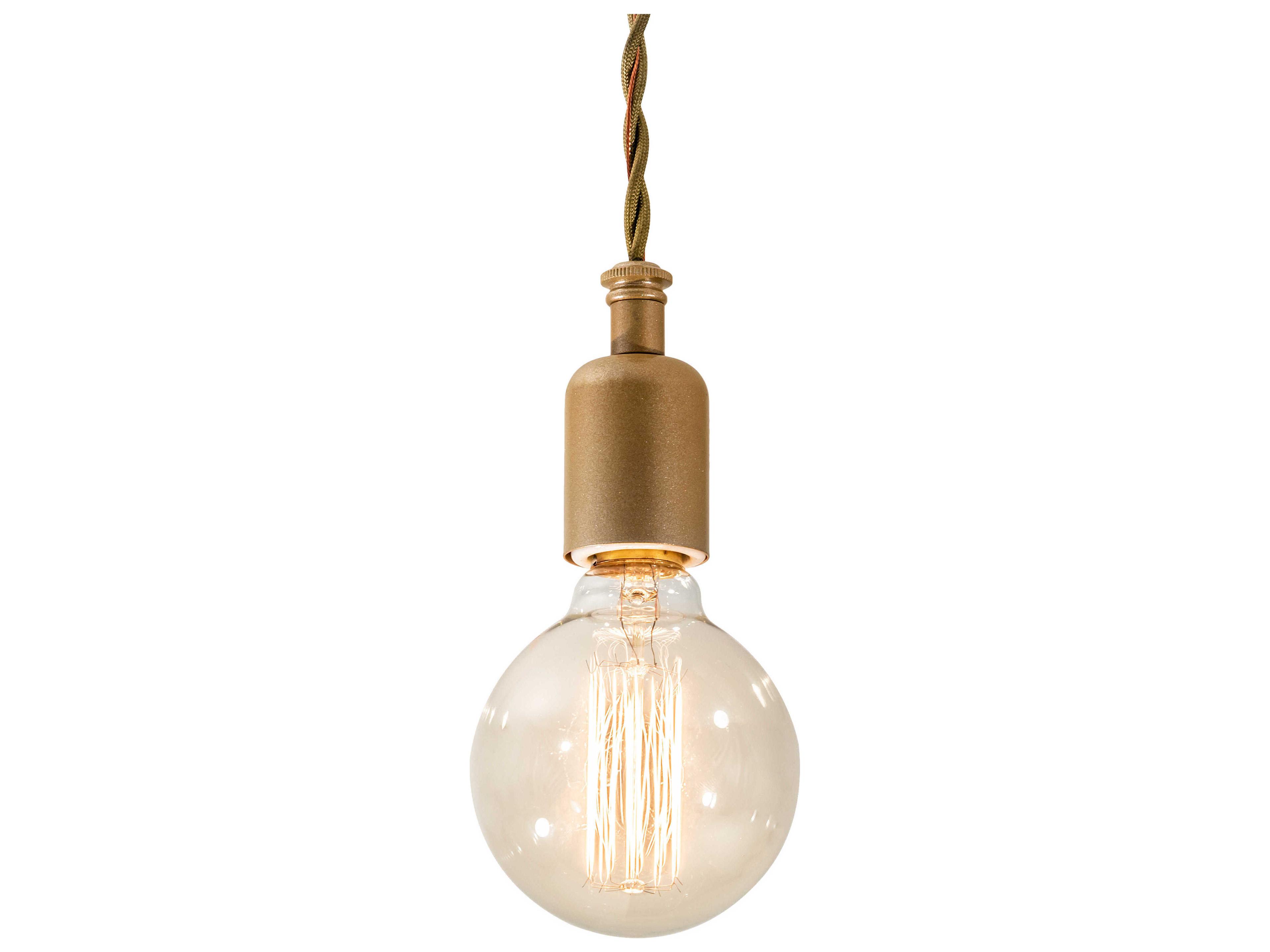 Meyda Alva 1-Light Champagne Metallic Gold Mini Pendant