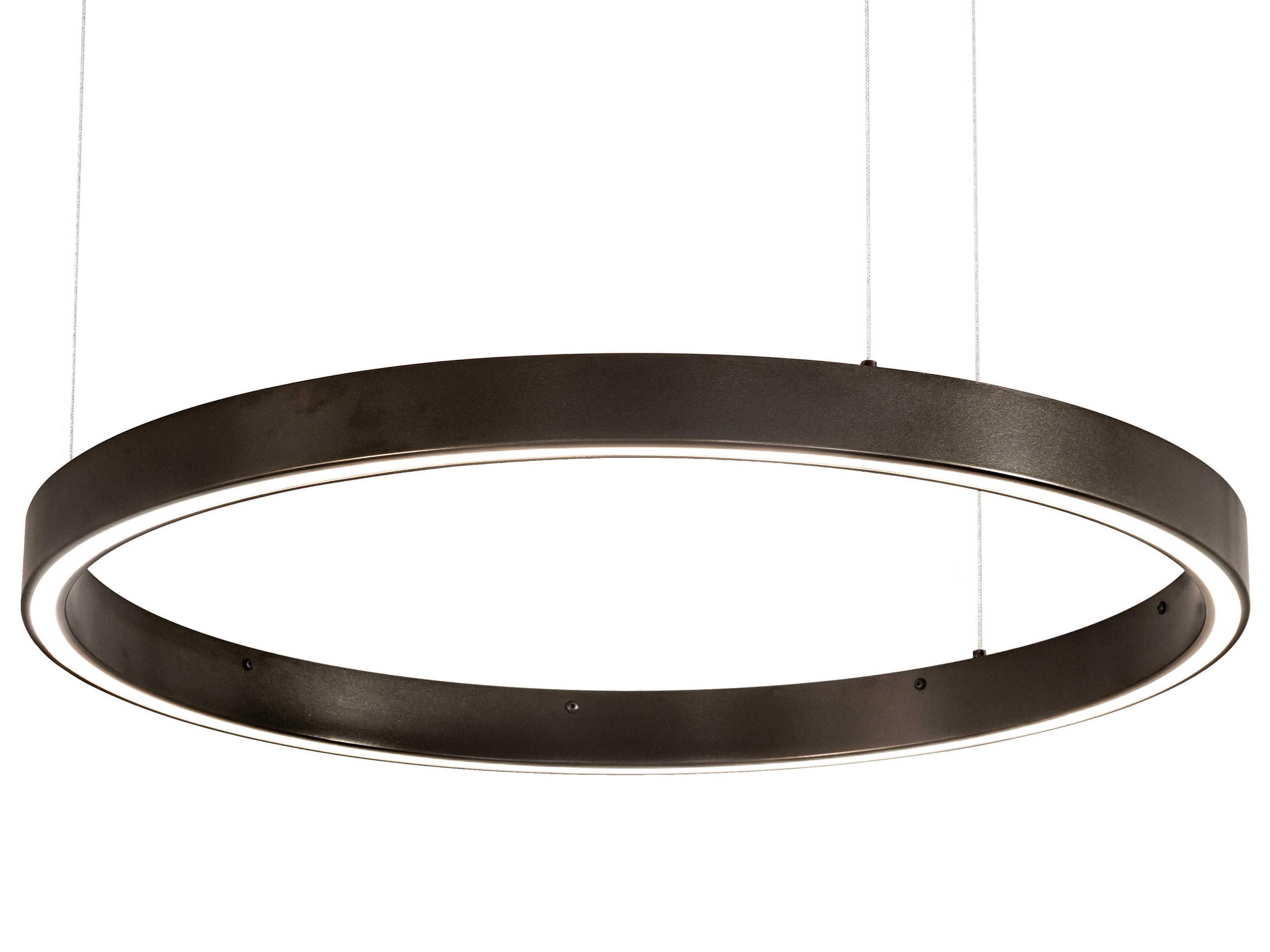 Meyda Anillo Bronze White LED Round Pendant