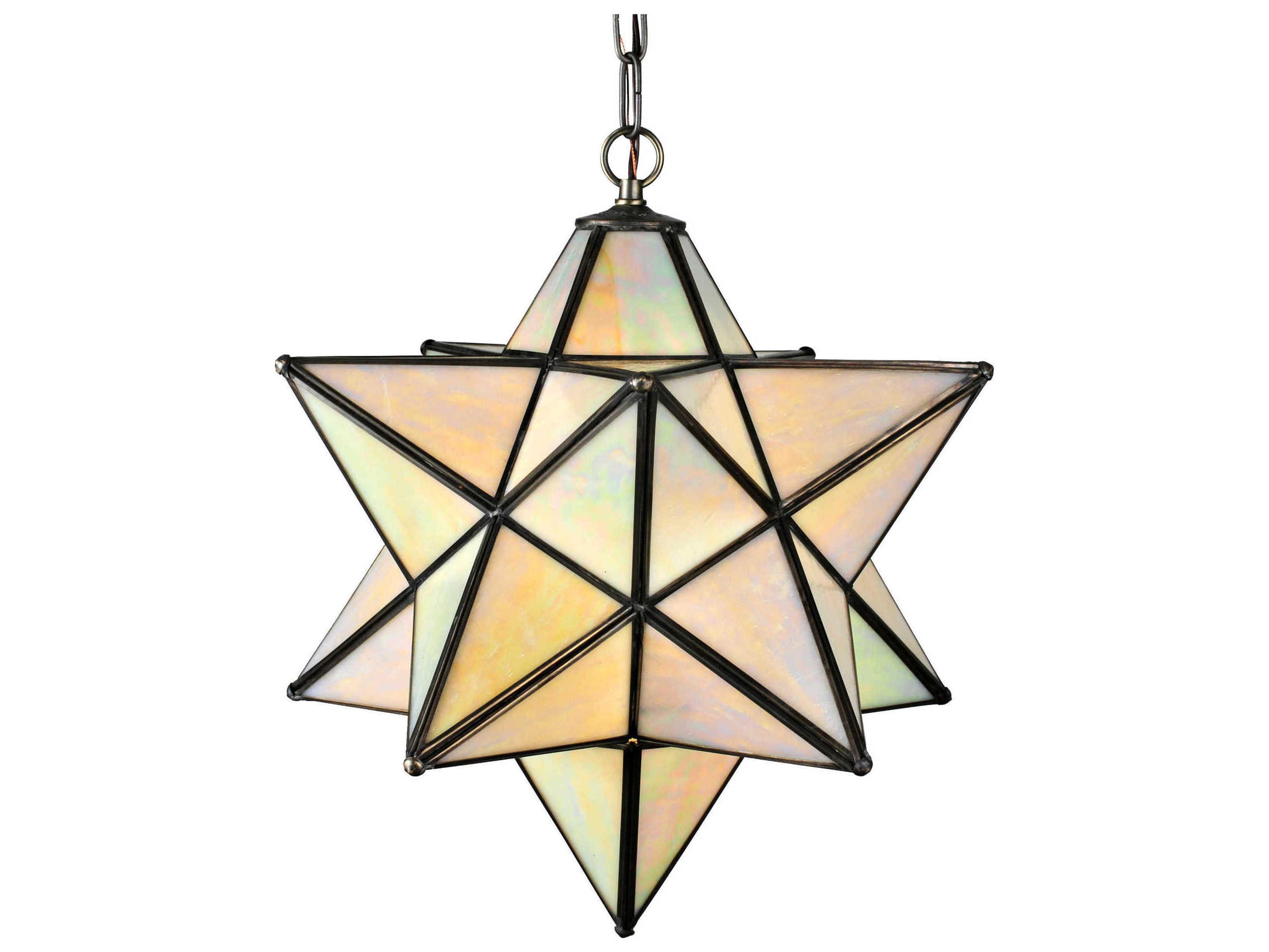 Meyda Moravian Star 1-Light Bronze Pendant