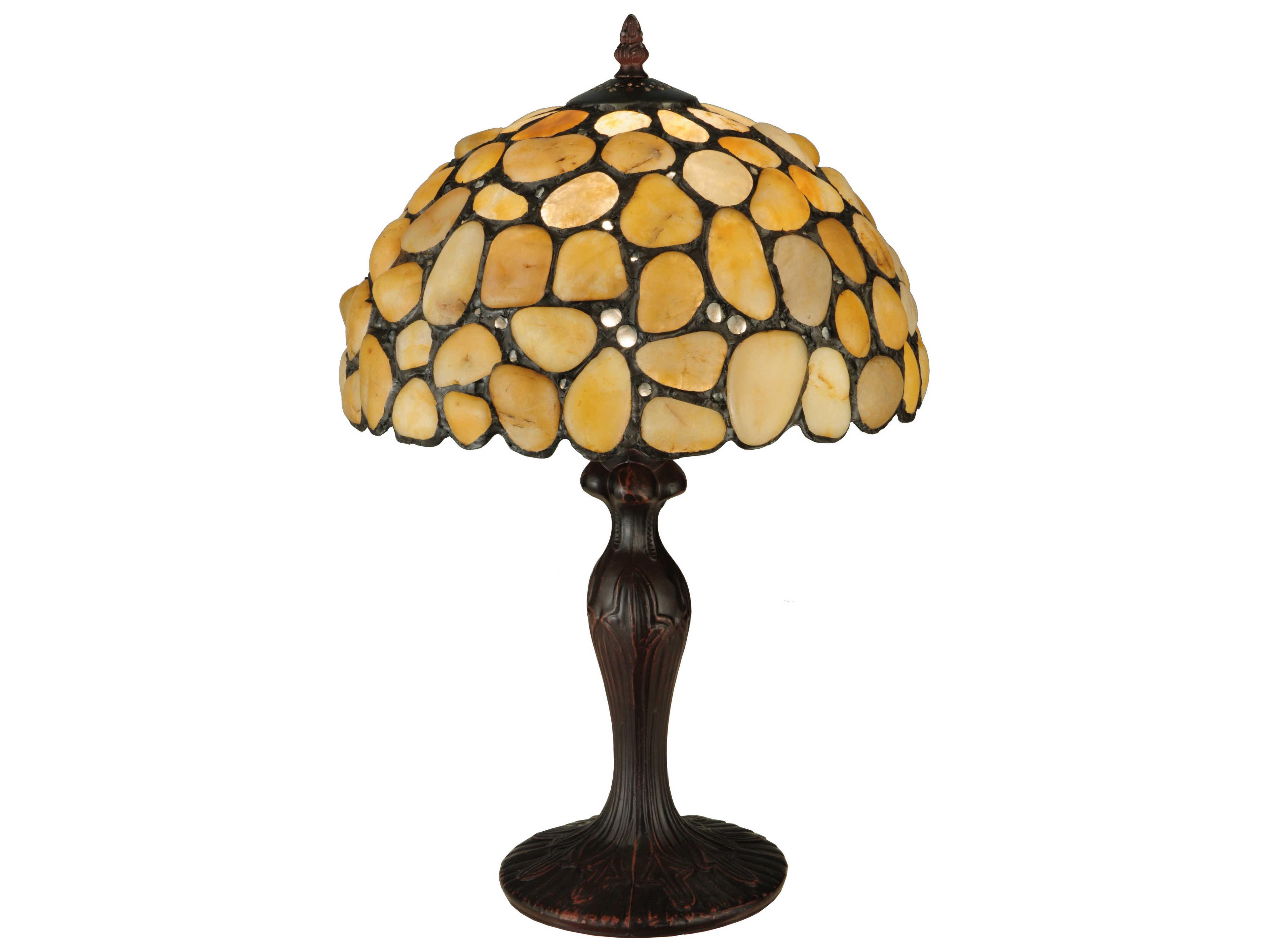 Meyda Jasper Yellow Bronze Table Lamp