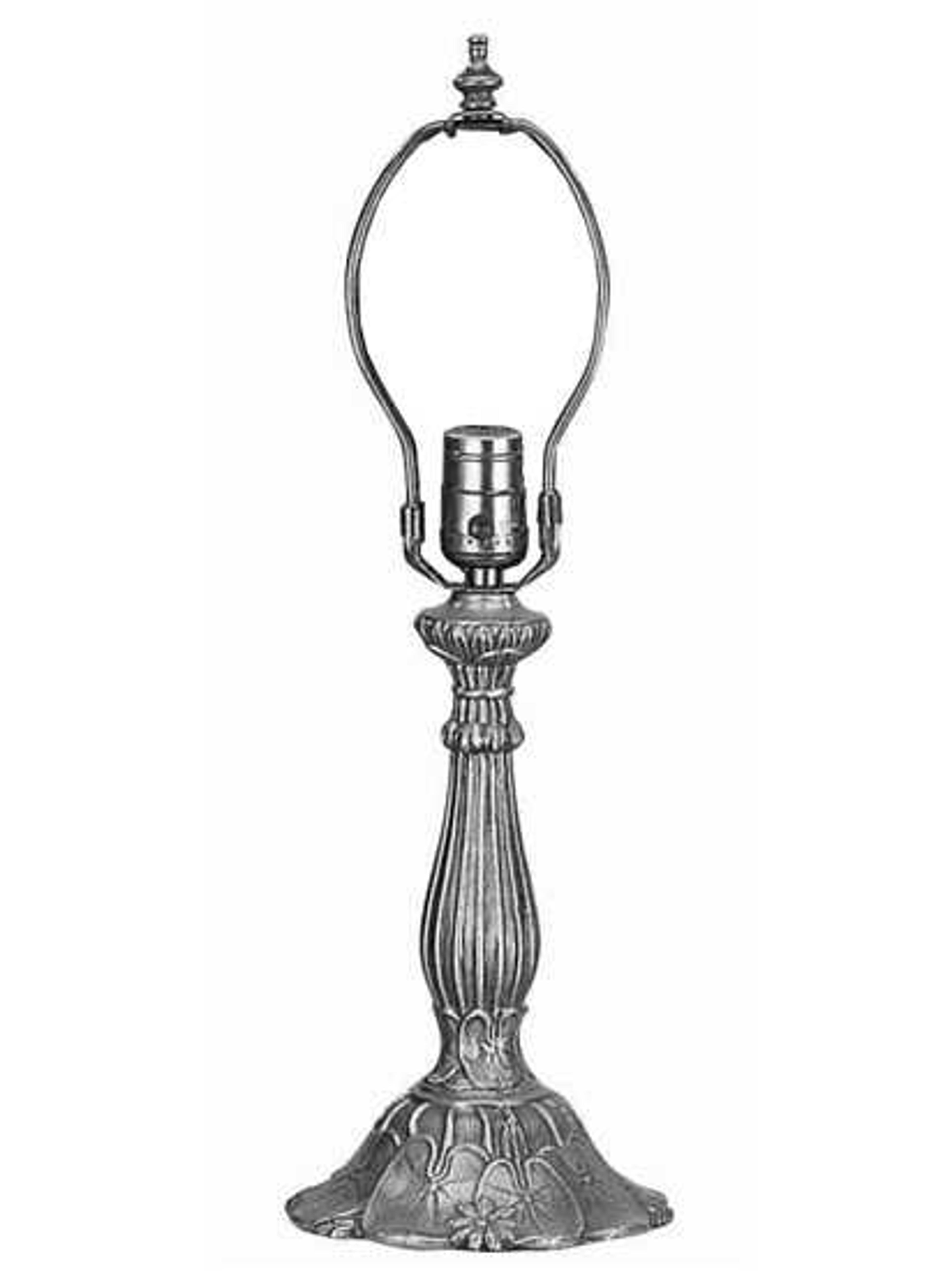 Meyda Lily Silver Table Lamp Base