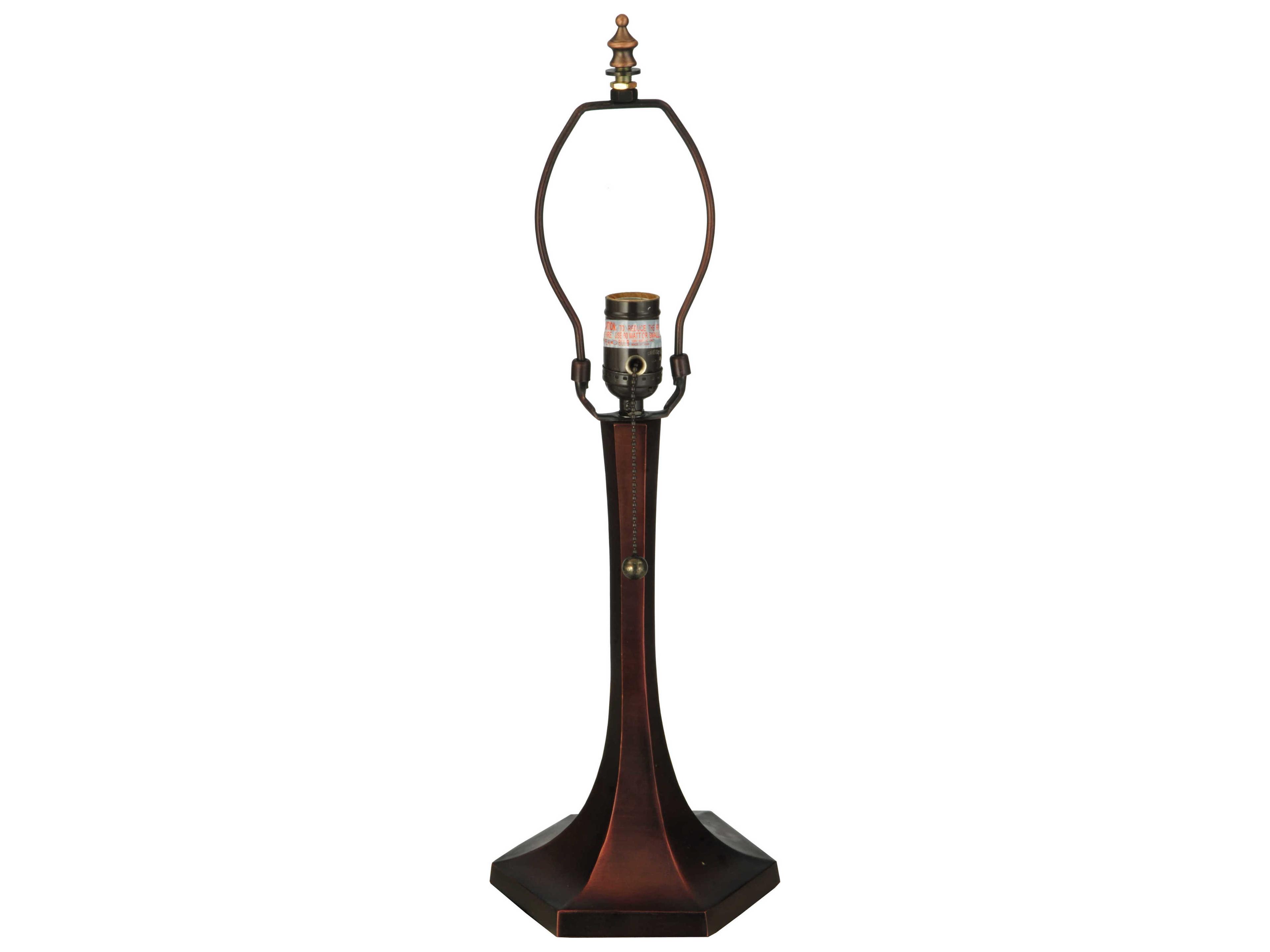 Meyda Hexagonal Trumpet Bronze Table Lamp Base